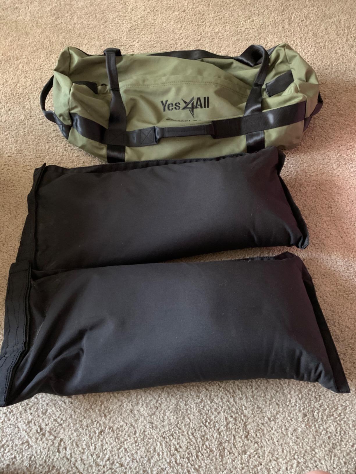 Yes4All Sandbags for Working Out, Adjustable Sand Bags for Weight Training with Handles, Multiple Colors & Sizes 5-200lbs customer photo 2