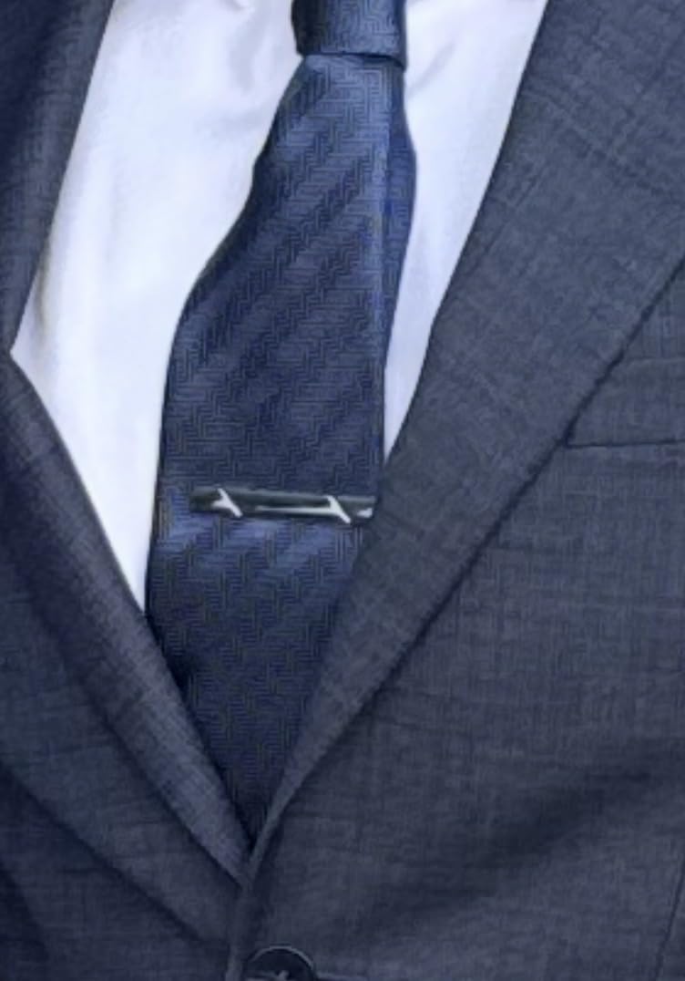 Tie Clips for Men, Black Gold Blue Silver Tie Bar Set for Regular Ties, Luxury Box Gift Ideas customer photo 1