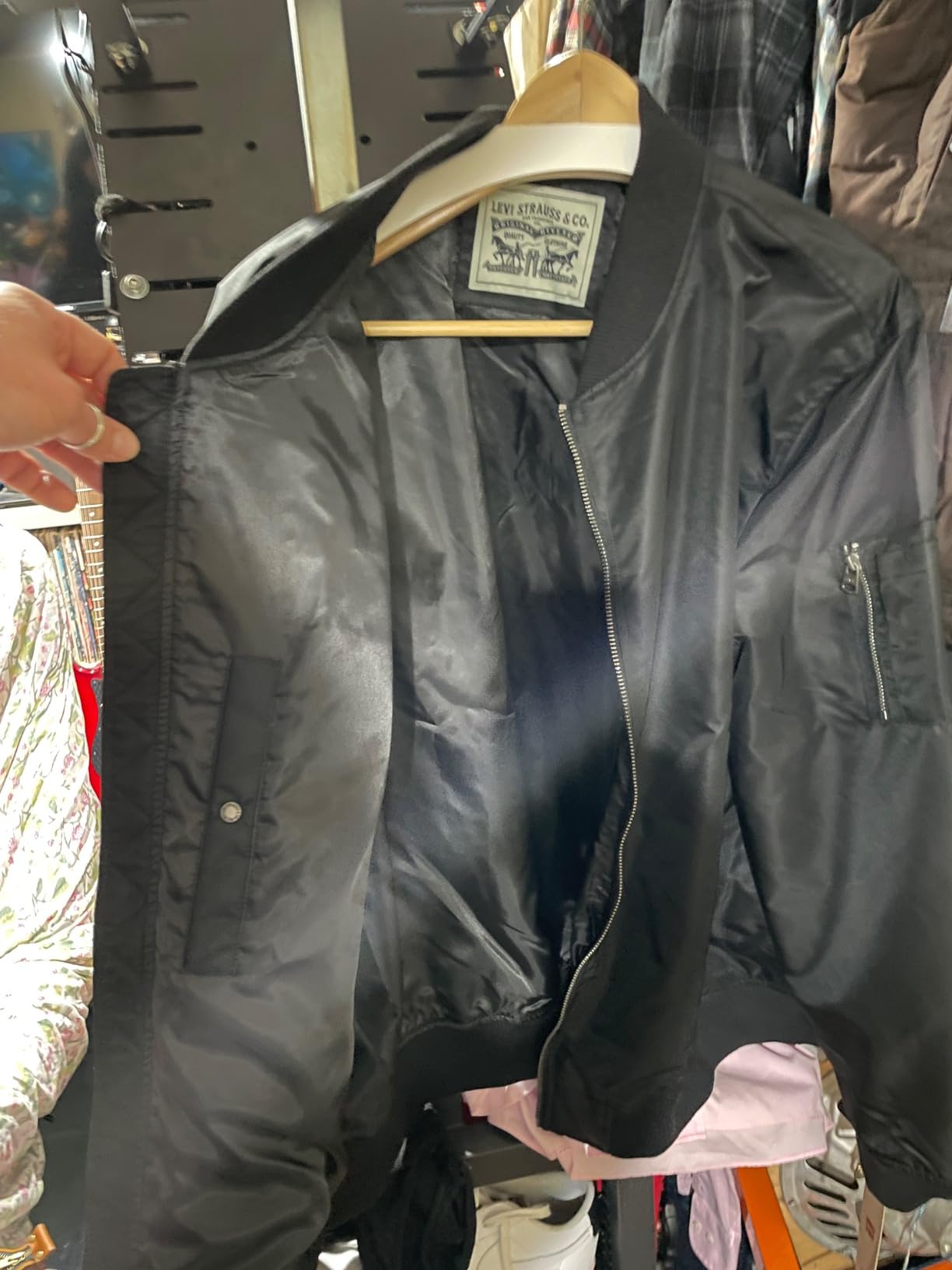 Levi's Men's Flight Satin Unfilled Ma-1 Bomber customer photo 1