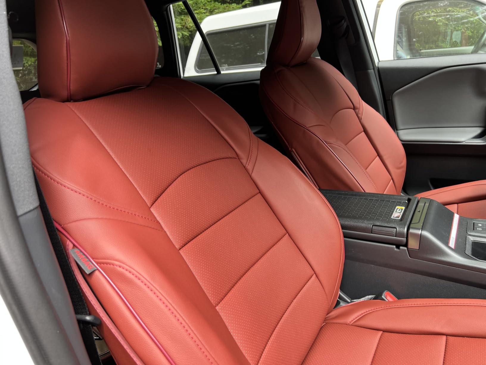 EKR Rav4 Seat Covers Custom Fit for Toyota Rav4 (Gasoline) 2019-2025 LE/XLE/XLE Premium/Limited, Leather Car Seat Cover Full Set for SUV, Faux Leather (Black) customer photo 2