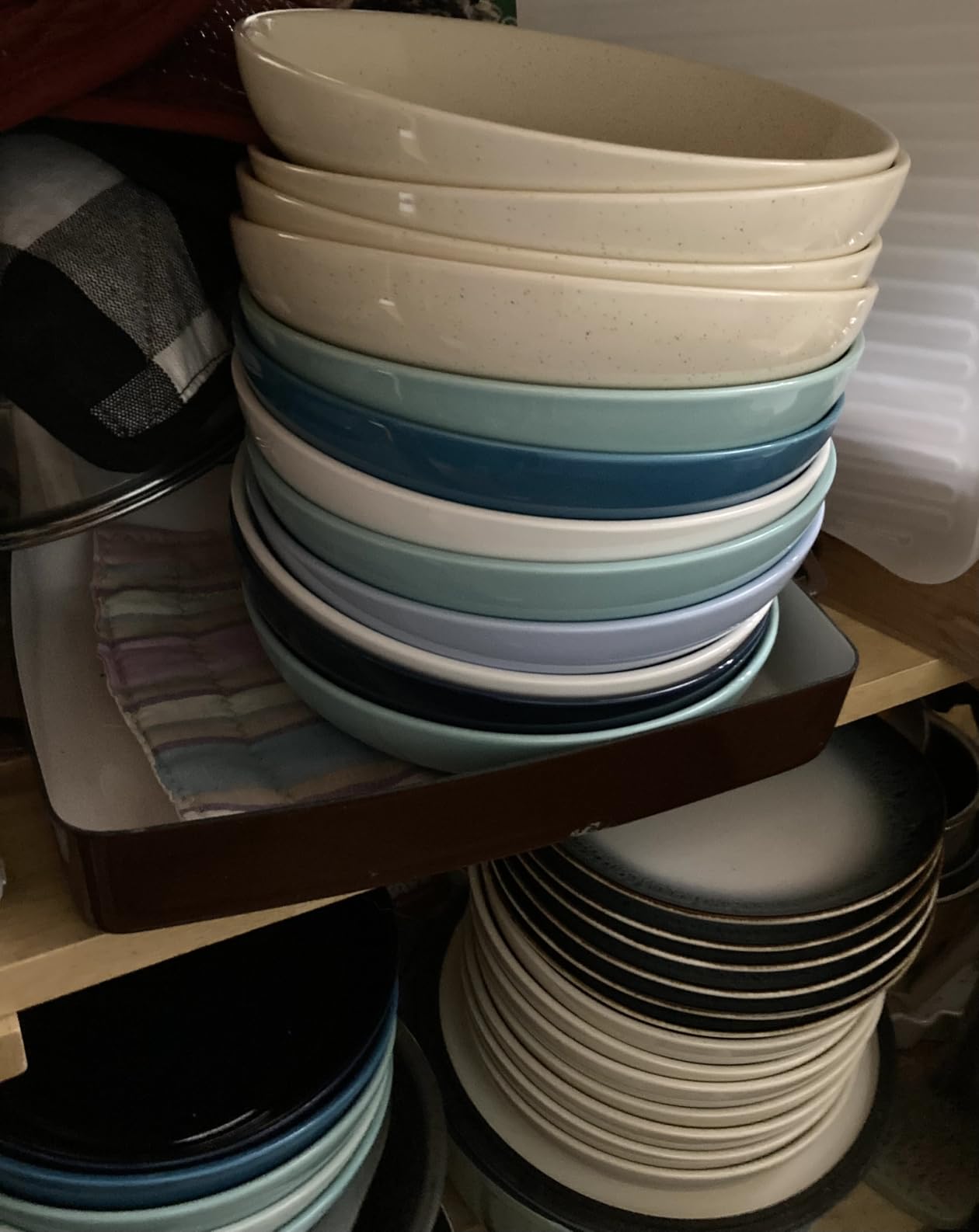 Sweese Large Salad Serving Bowls, 30 Ounce Porcelain White Pasta Plates Set of 6, 8.4 Inch Pasta Bowls for Dinner, Salad - Microwave Dishwasher customer photo 1