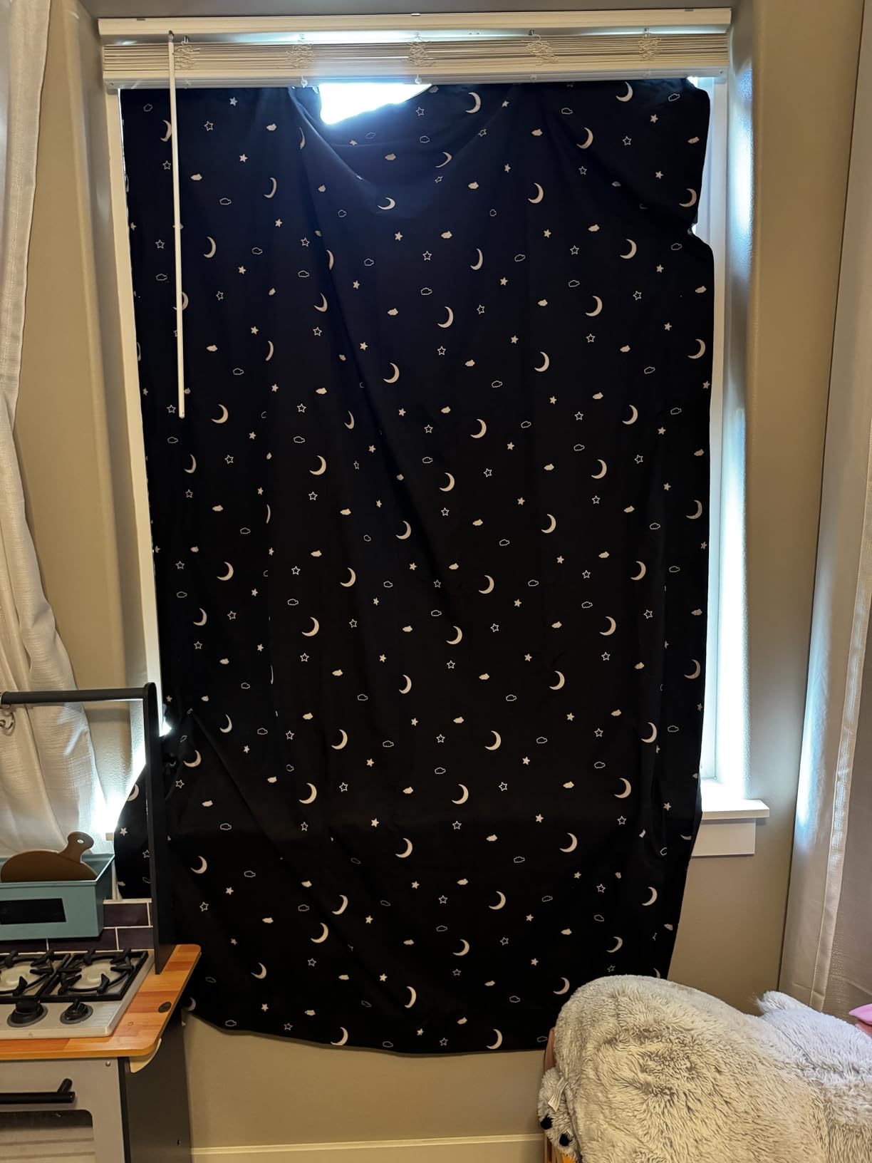 Amazon Basics Portable Blackout Curtain Shade with Suction Cups, Noise Reducing, Energy Saving, 50