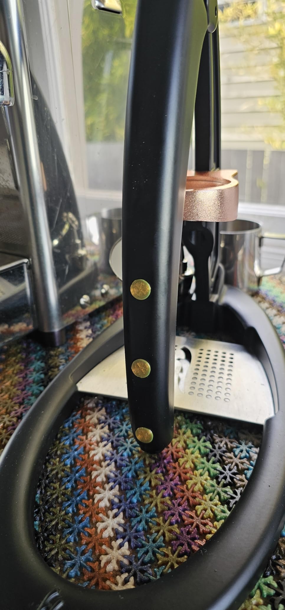 Flair UPDATED 49 PRO (Black) - All manual 49mm lever espresso maker with handled portafilter, pressure gauge and no plastics in brew path customer photo 2
