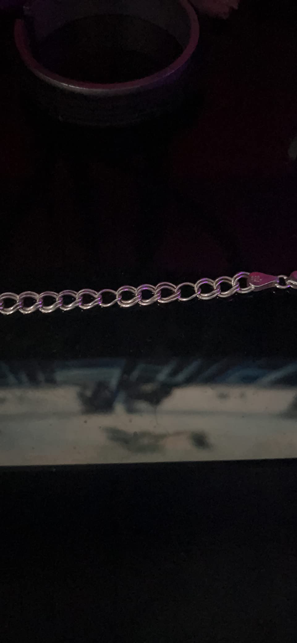 Miabella 925 Sterling Silver Italian Double Curb Charm Link Bracelet customer photo 2