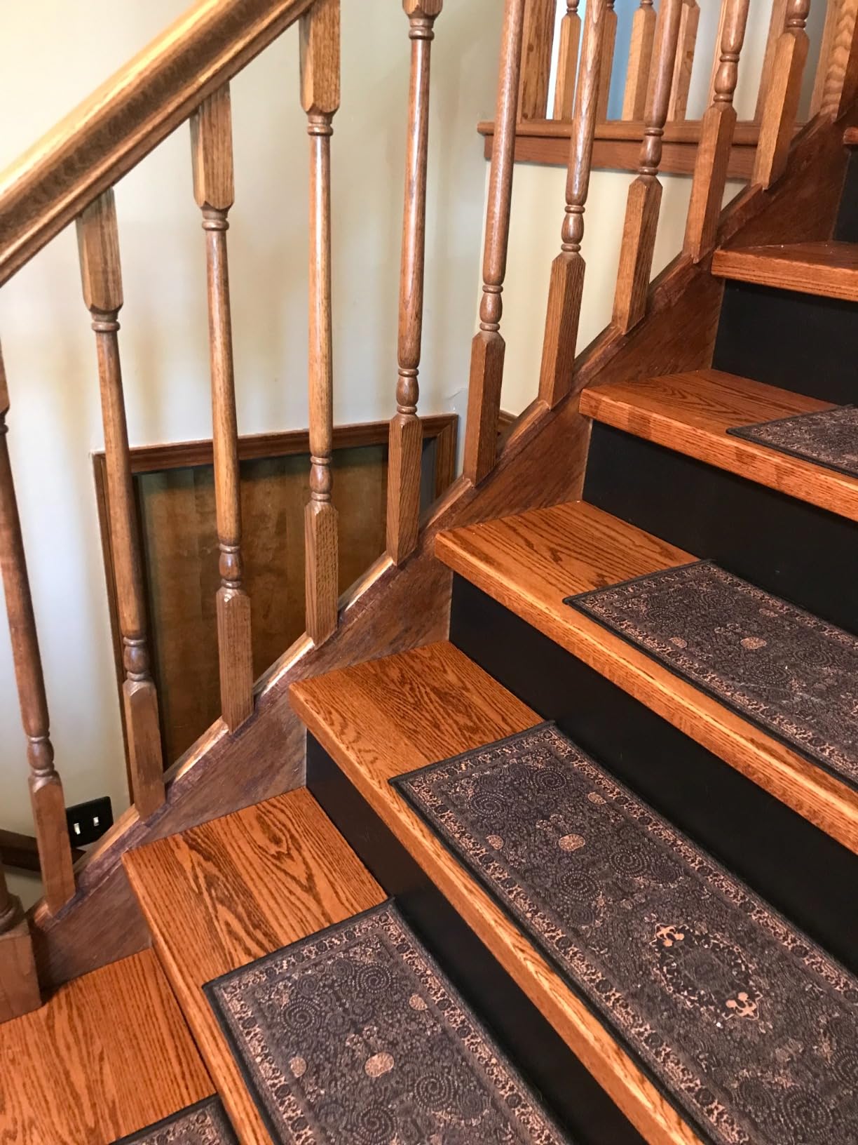Solid Red Oak Stair Tread with Large (1 3/4) Square Nose Profile (42