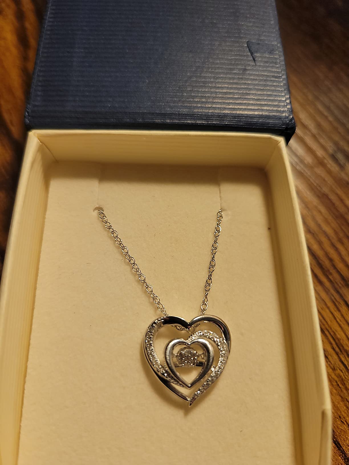 MAX + STONE Dancing Diamond Necklace for Women | Sterling Silver Pendant With 18 Inch Chain | Real Diamond Jewelry customer photo 2