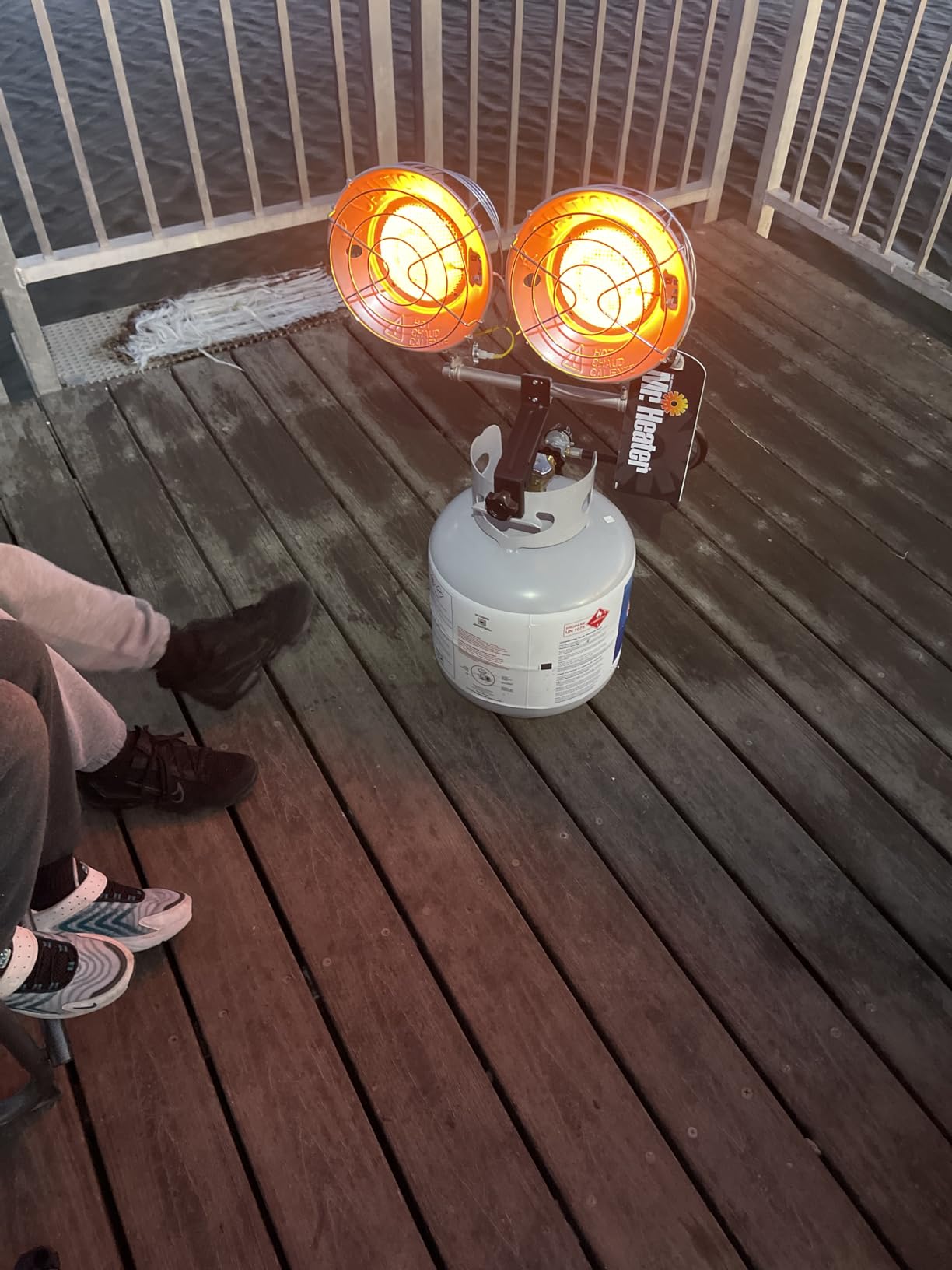 Mr. Heater 30,000 BTU Double Tank Top Heater | 10,000-30,000 BTU Output | Dual Swivel Burners | Tip-Over Safety Shutoff | Match-Lit Ignition | Radiant Heat customer photo 2