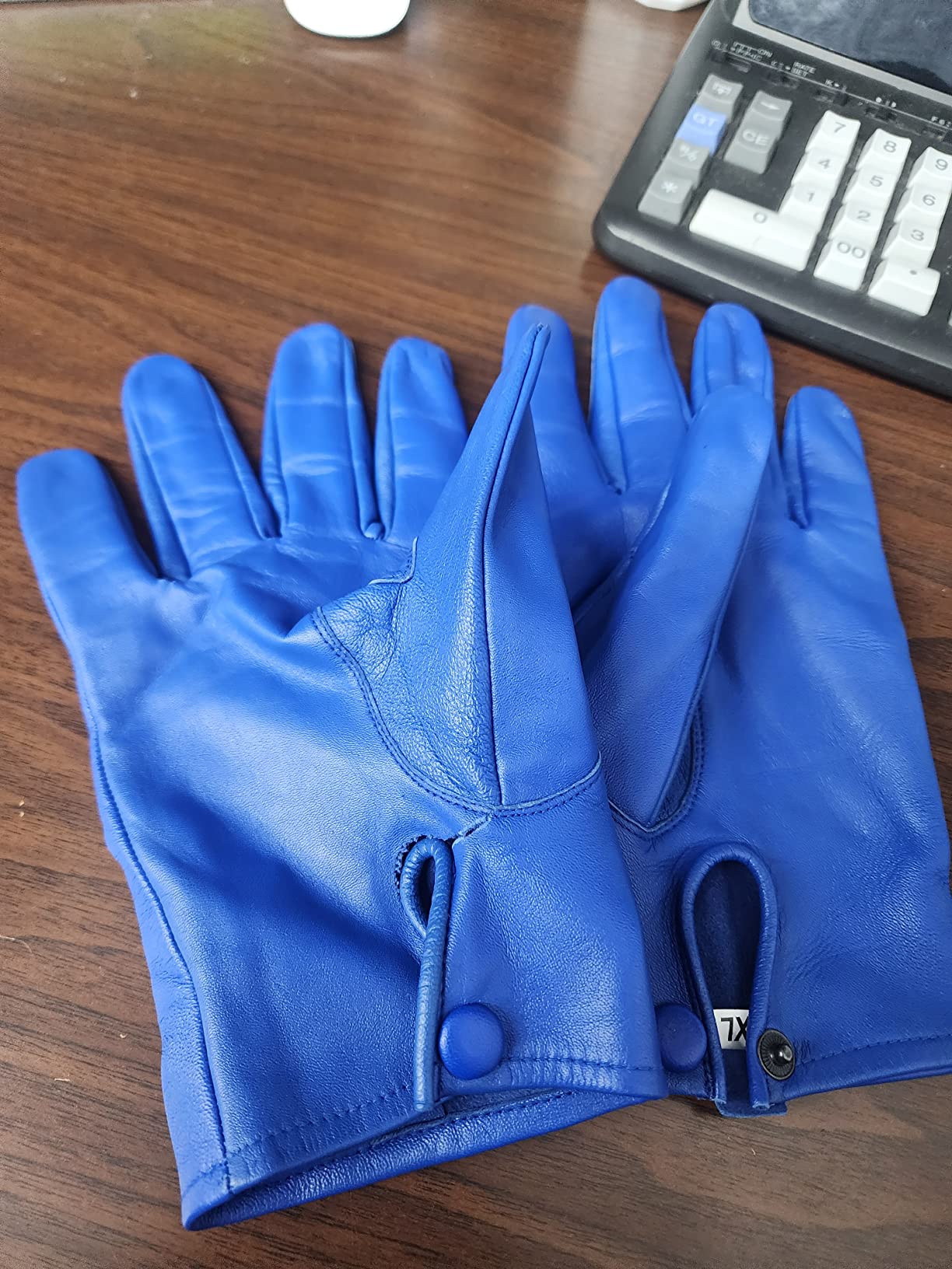Men's Dress Driving Genuine Sheep Leather Unlined Gloves customer photo 2