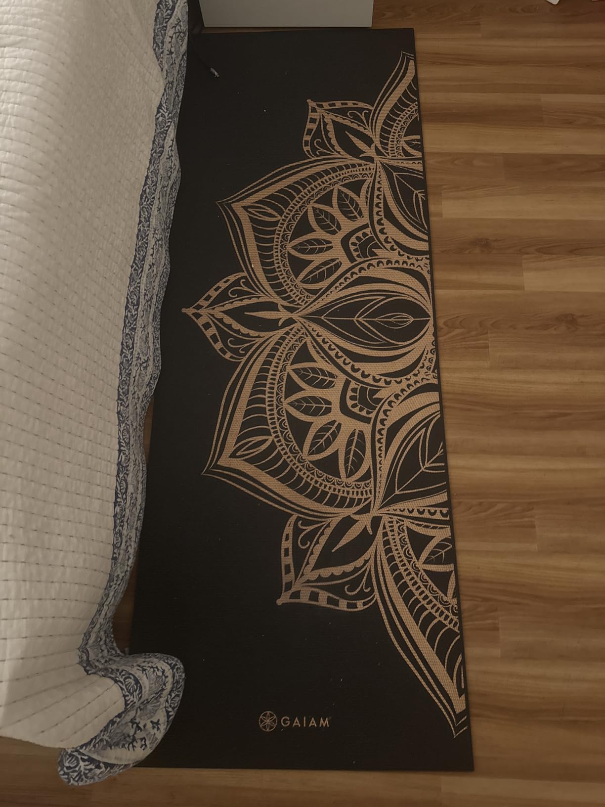 Gaiam Premium Yoga Mat, 6mm Thick Print Mat | Premium 6mm thick cushioning for joint support. Non-slip print design for yoga, Pilates & floor workouts. customer photo 1