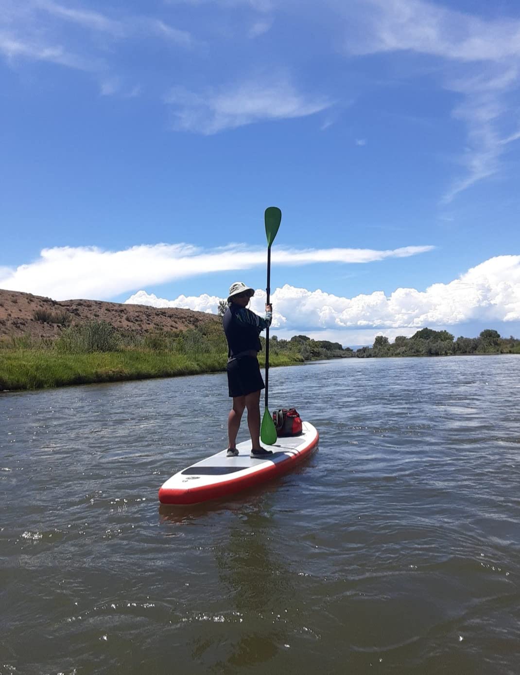 YVLEEN SUP Paddle Board Paddle, Stand up Paddleboard Paddles Adjustable Aluminum 4-Piece Floating Kayak Paddle, Convertible Paddle customer photo 2