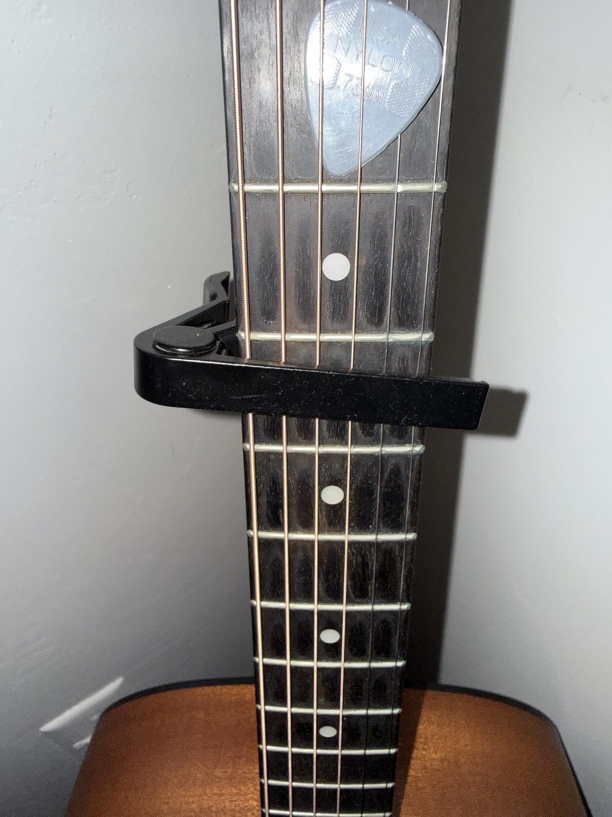 Guitar Capo, 6-String Acoustic & Electric Guitar Capo, Capo for acoustic guitar (Black) customer photo 2