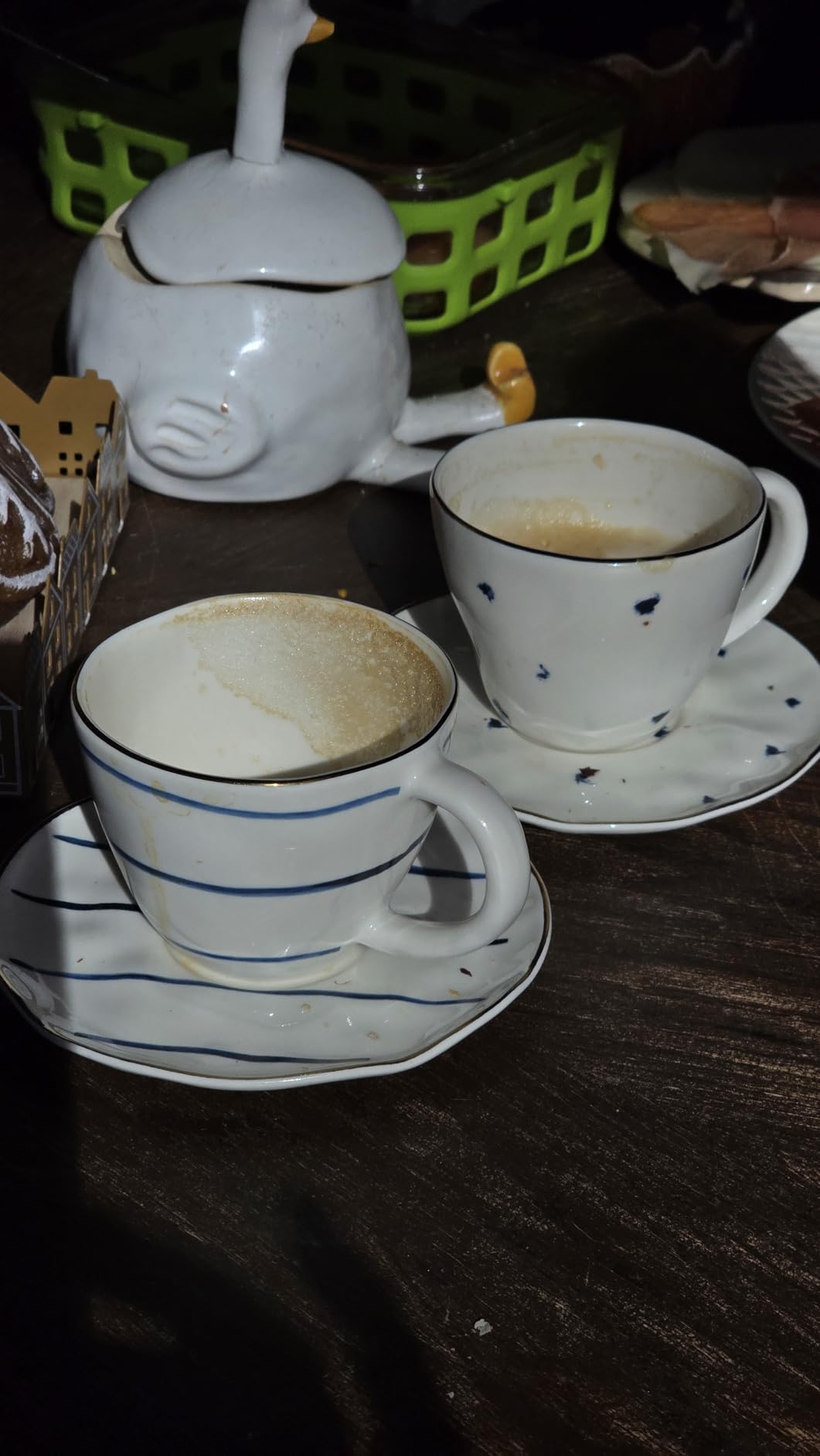 Lenox Porcelain Blue Bay 4-Piece Espresso Cup & Saucer Set, dishwasher safe, microwave safe, coastal design, 4oz customer photo 2