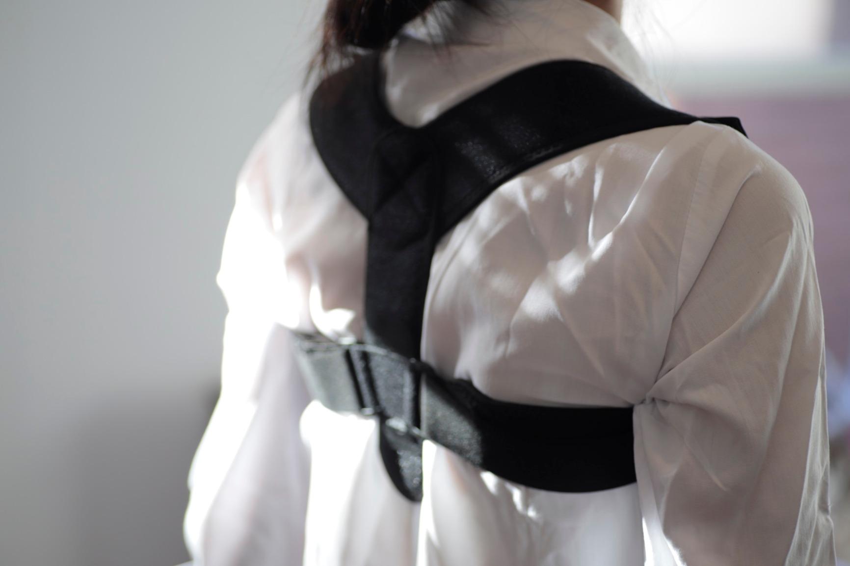 ACE Brand Posture Corrector, Posture Correction, Adjustable, Hook-and-Loop Shoulder Straps Provide Secure Fit, Posture Support Fits Discreetly Under Clothing, One Size Fits Most customer photo 1