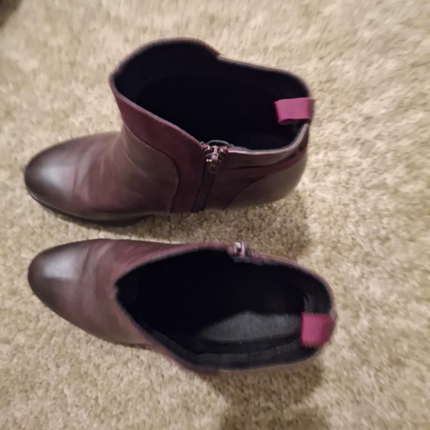 Women's Ankle Boots Side Zip Chunky Stacked Heel Booties with Wide customer photo 2