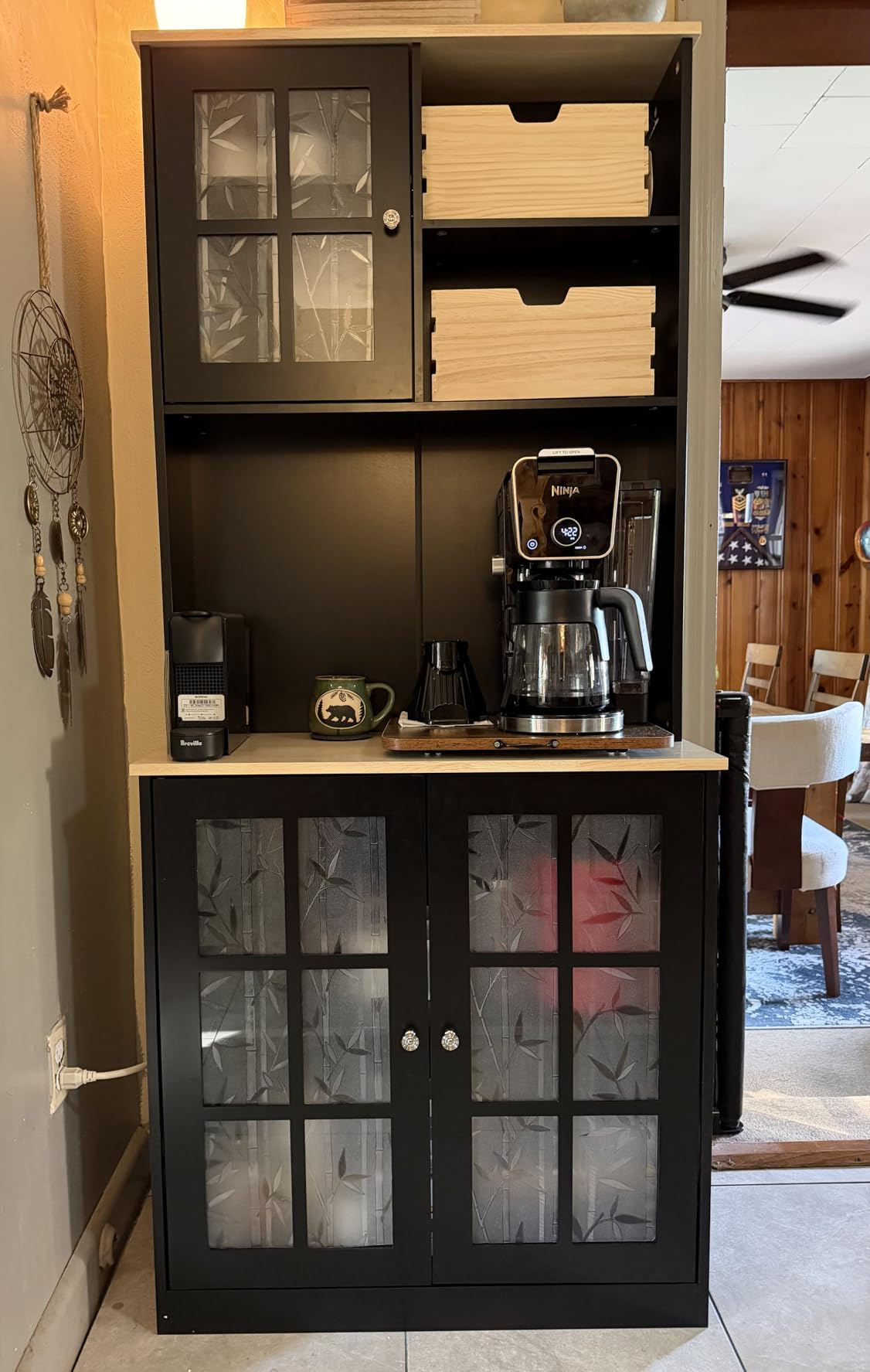 HOMCOM Kitchen Pantry Storage Cabinet 72