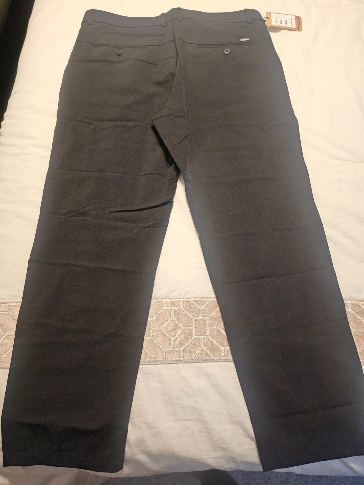Men's 4-Way Flex Stretch Slim Fit Dress Pants customer photo 2