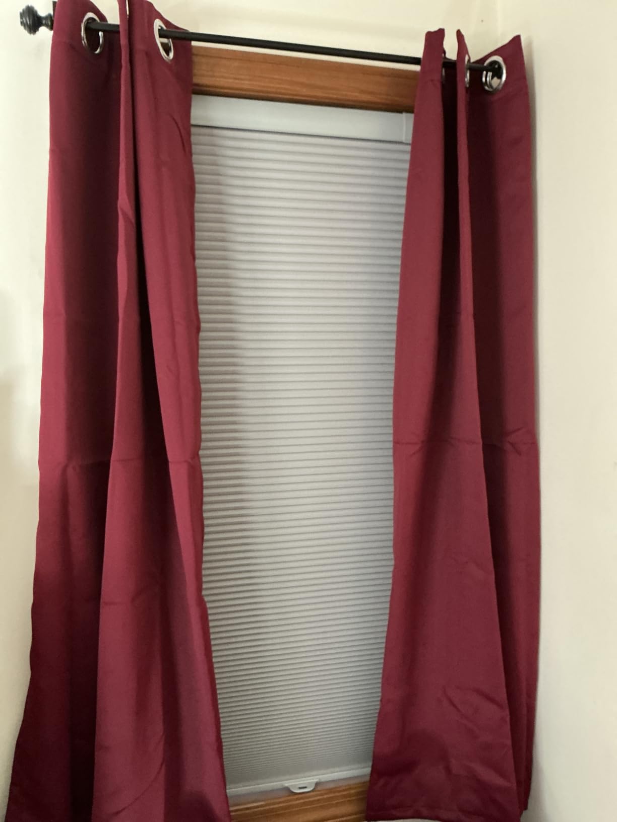 ChrisDowa Blackout Curtains for Bedroom and Living Room 63 Inches Long customer photo 2