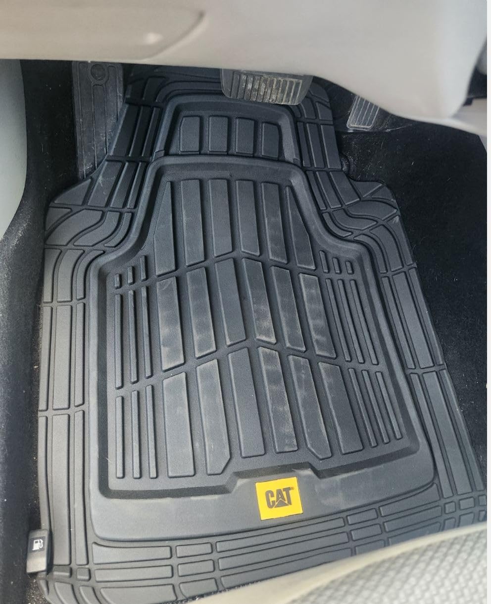 CAT ToughRide Heavy-Duty 4 Piece Black Floor Mats for Cars - Trim to Fit All-Weather Rubber Car Mats Full Set - Truck Mats & Cars Floor Mats - Interior Accessories for SUVs & Car Rug Protection customer photo 1