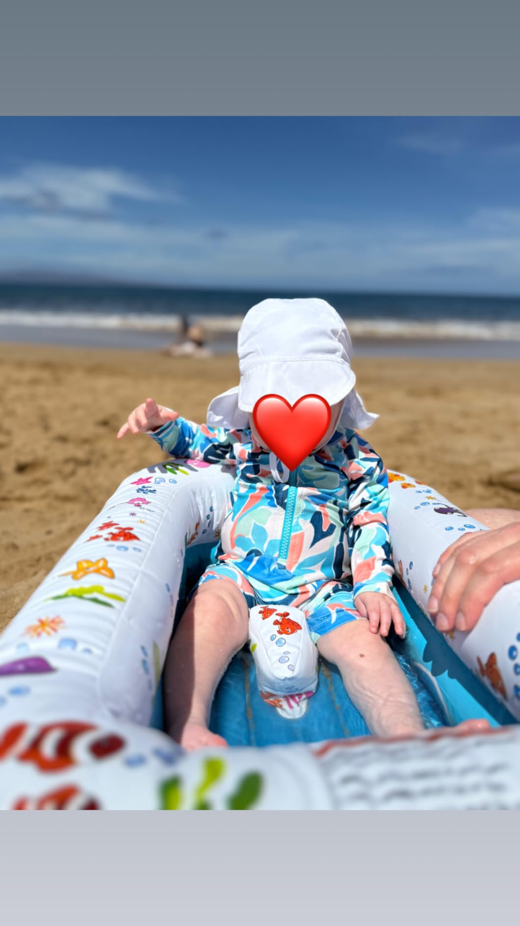 Mommy's Helper Inflatable Under The Sea Baby Bathtub, Collapsible Safe Baby Bath Tub with Anti-Sliding Saddle Horn Seat, Must Have Travel Toddler Bath, Portable Bathtub Recommended Months 6 to 24 customer photo 2