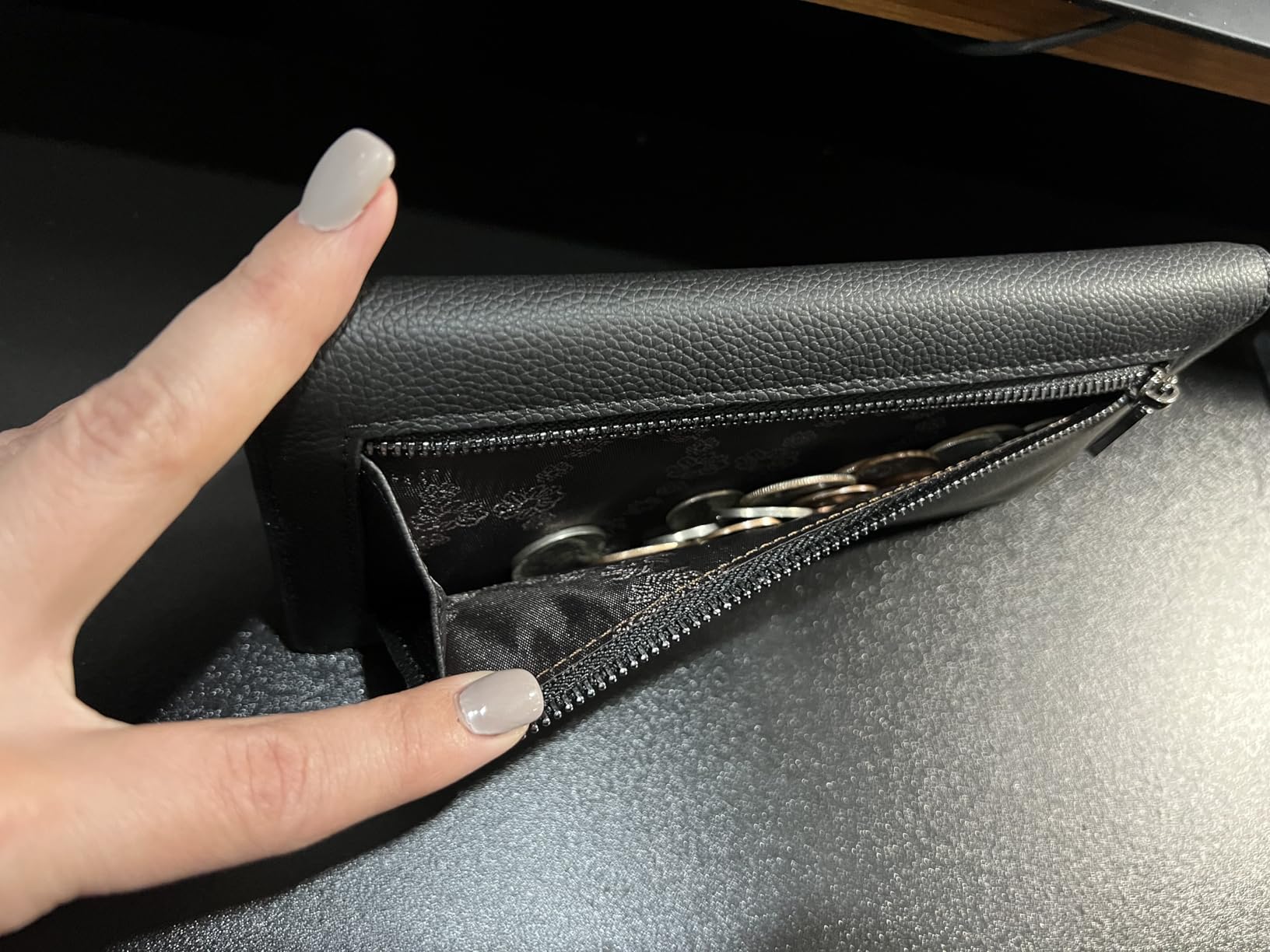 Ultra Slim Thin Leather RFID Blocking Credit Card Holder Bifold Clutch Wallets for Women customer photo 2