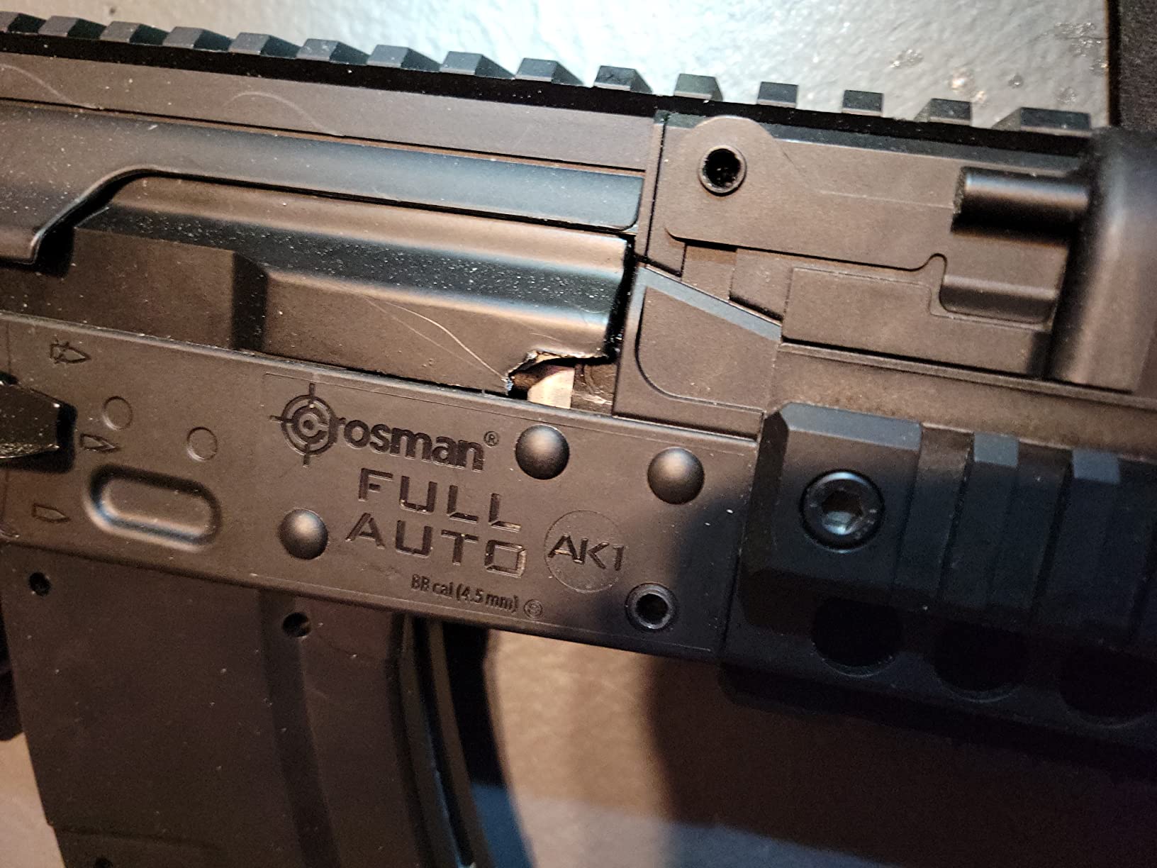Crosman CAK1 Full Auto CO2 BB Rifle - 28-Round Mag - 430 FPS | Selectable Semi-Auto Mode - Foldable Stock - Black Finish customer photo 1