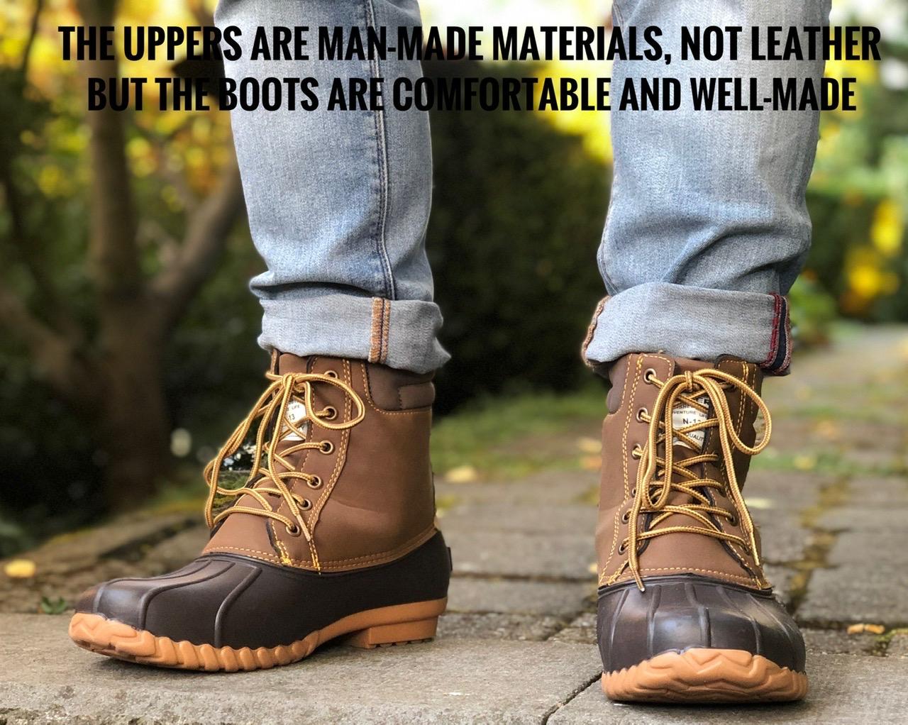 ALEADER Mens Duck Boot | Waterproof Shell | Fur Lined Insulated Winter Snow Boot customer photo 2