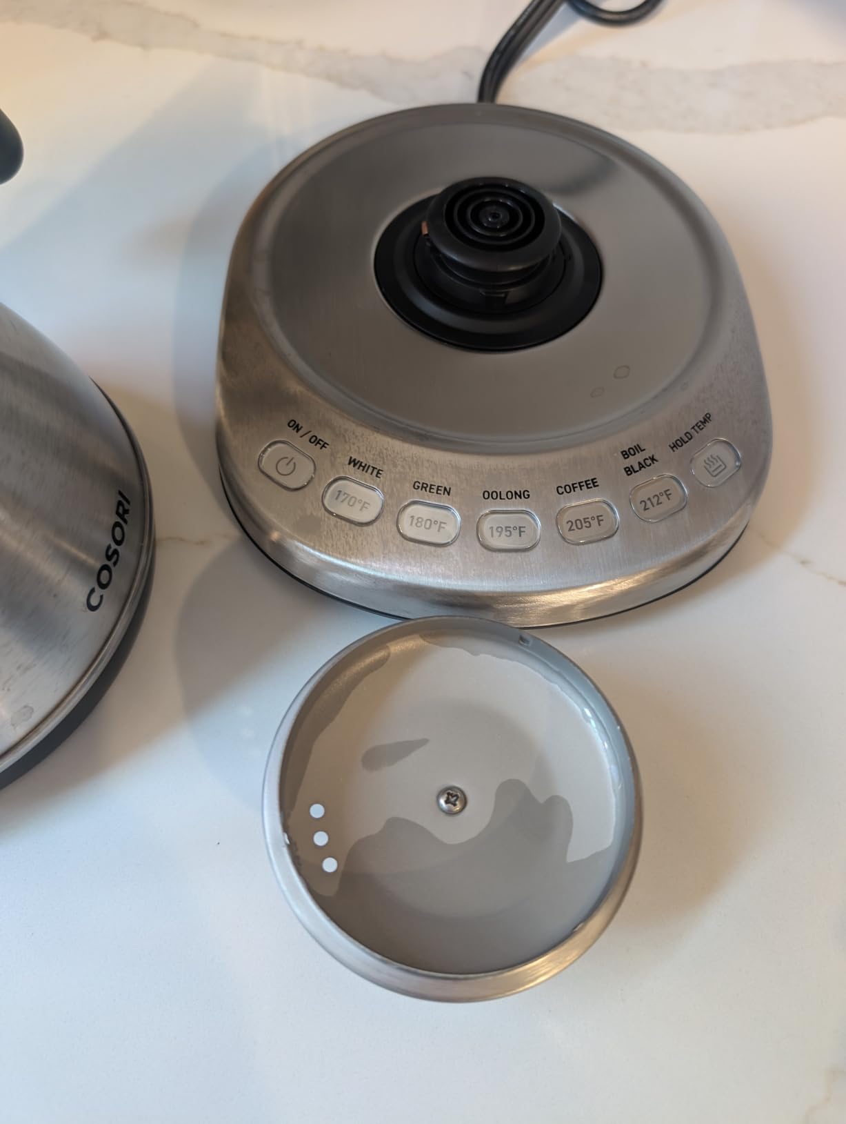 Cosori Smart Gooseneck Electric Kettle, App & Temperature Control, 0.8L | No Plastic Contact with Water, App Control, 4 Presets & Custom Temp (104-212F), 60-Min Keep Warm, Pour Over Coffee & Tea customer photo 2