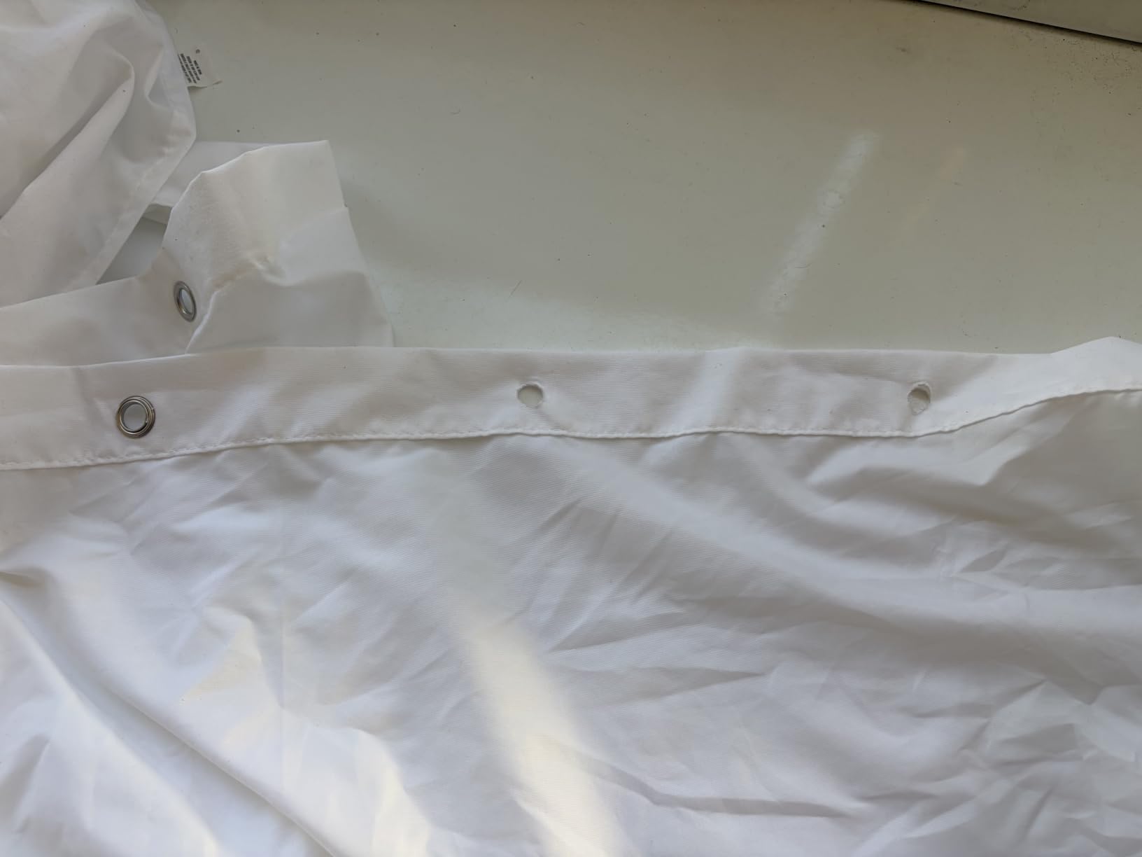 ALYVIA SPRING Waterproof Fabric Shower Curtain or Liner White, 72x72 customer photo 1
