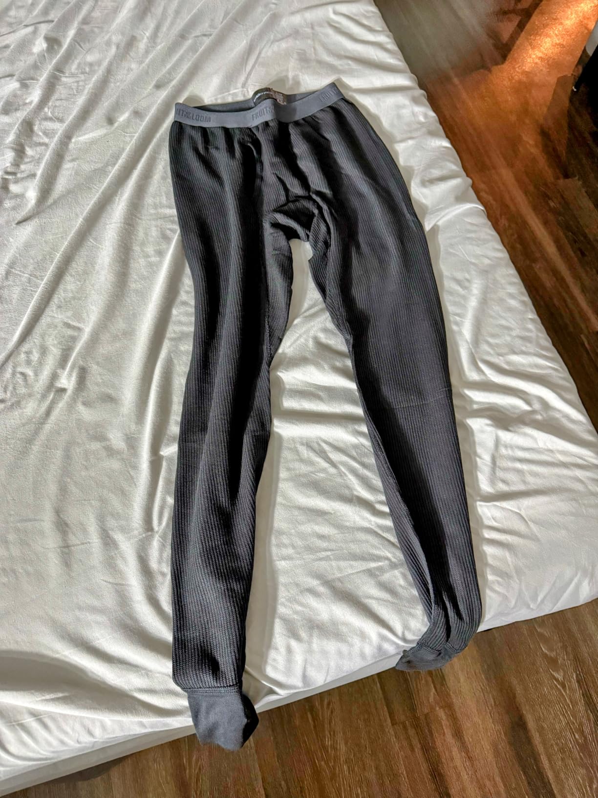 Fruit of The Loom Mens Premium Waffle Thermal Underwear Long Johns Bottom customer photo 2
