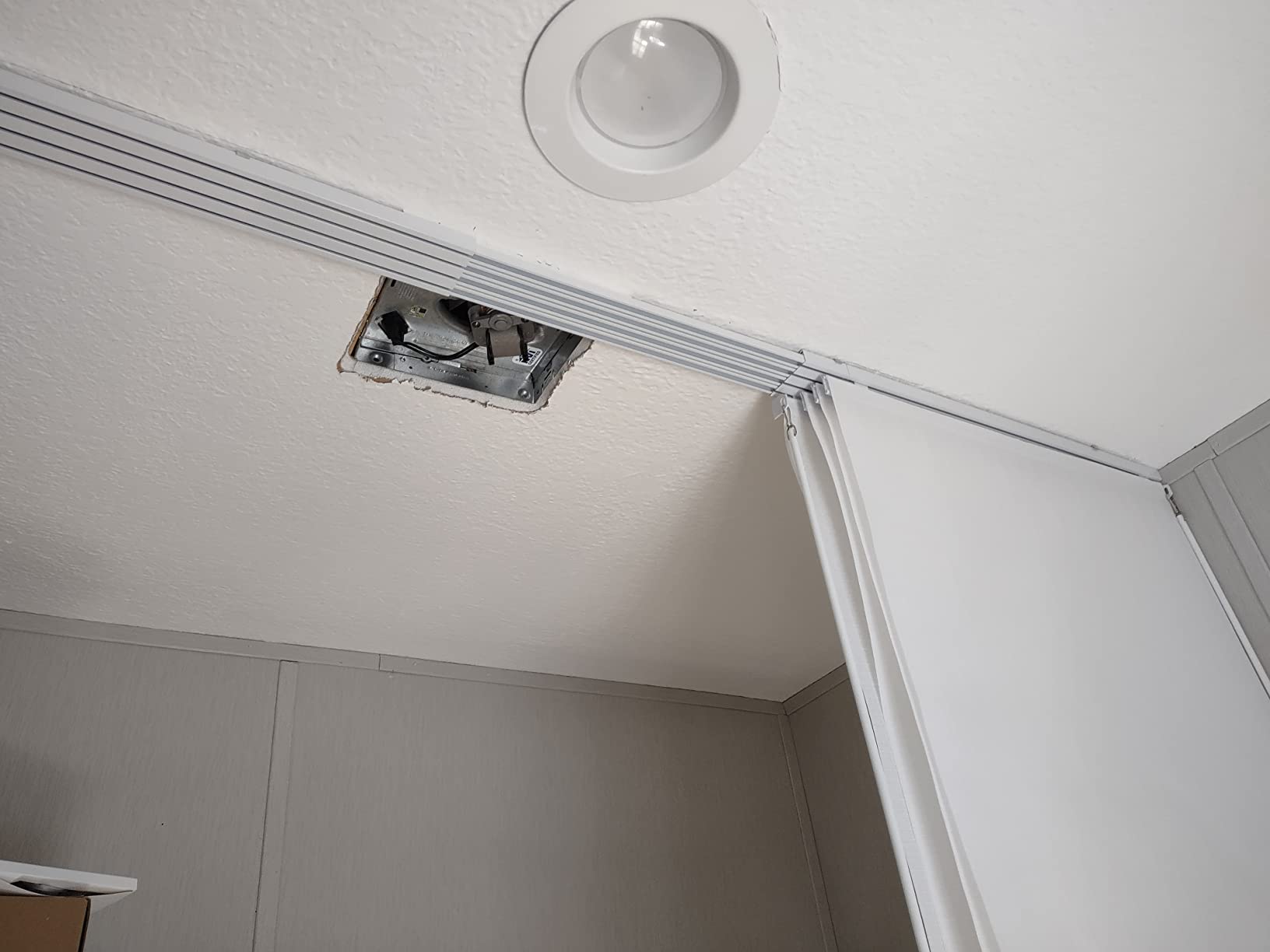 Panel Track Blinds, Tweed White, 86