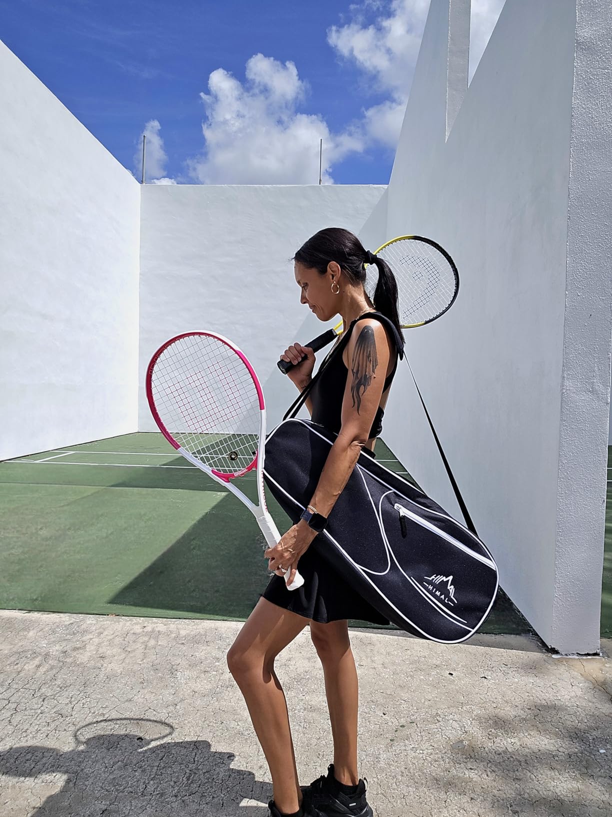 Himal Outdoors 3 Racquet Tennis Bag Tennis Racket Bag for Men Women | Padded Perfection, Shoulder or Hand Carry, Smart Pocket Organization customer photo 1