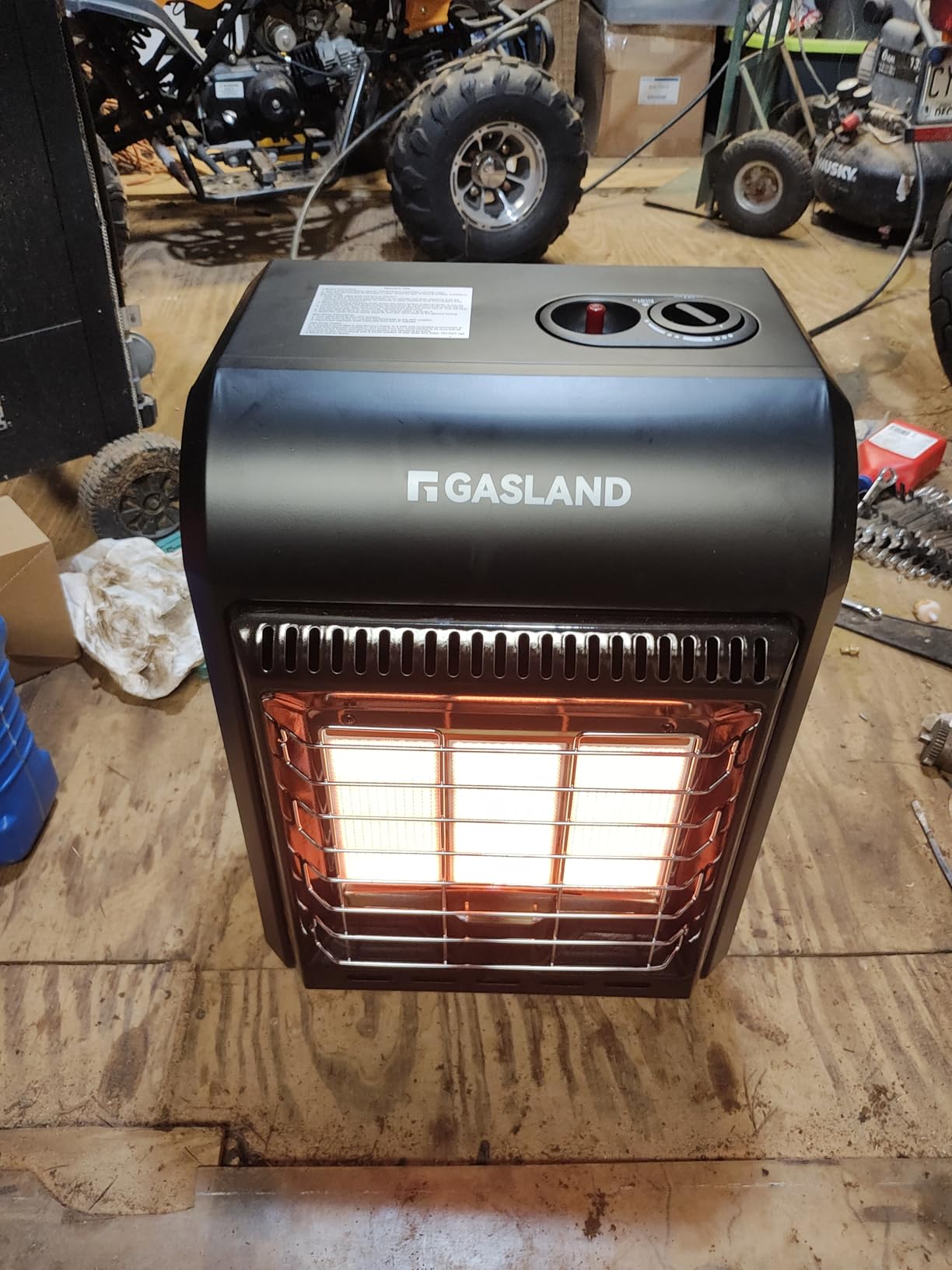Gasland MHA18BN Propane Radiant heater, 18,000 BTU Warm Area up to 450 sq. ft., Portable LP Gas Heater for Garages, Workshops and Construction Sites, Ultra Quiet Propane Heater with LP Regulator Hose customer photo 2