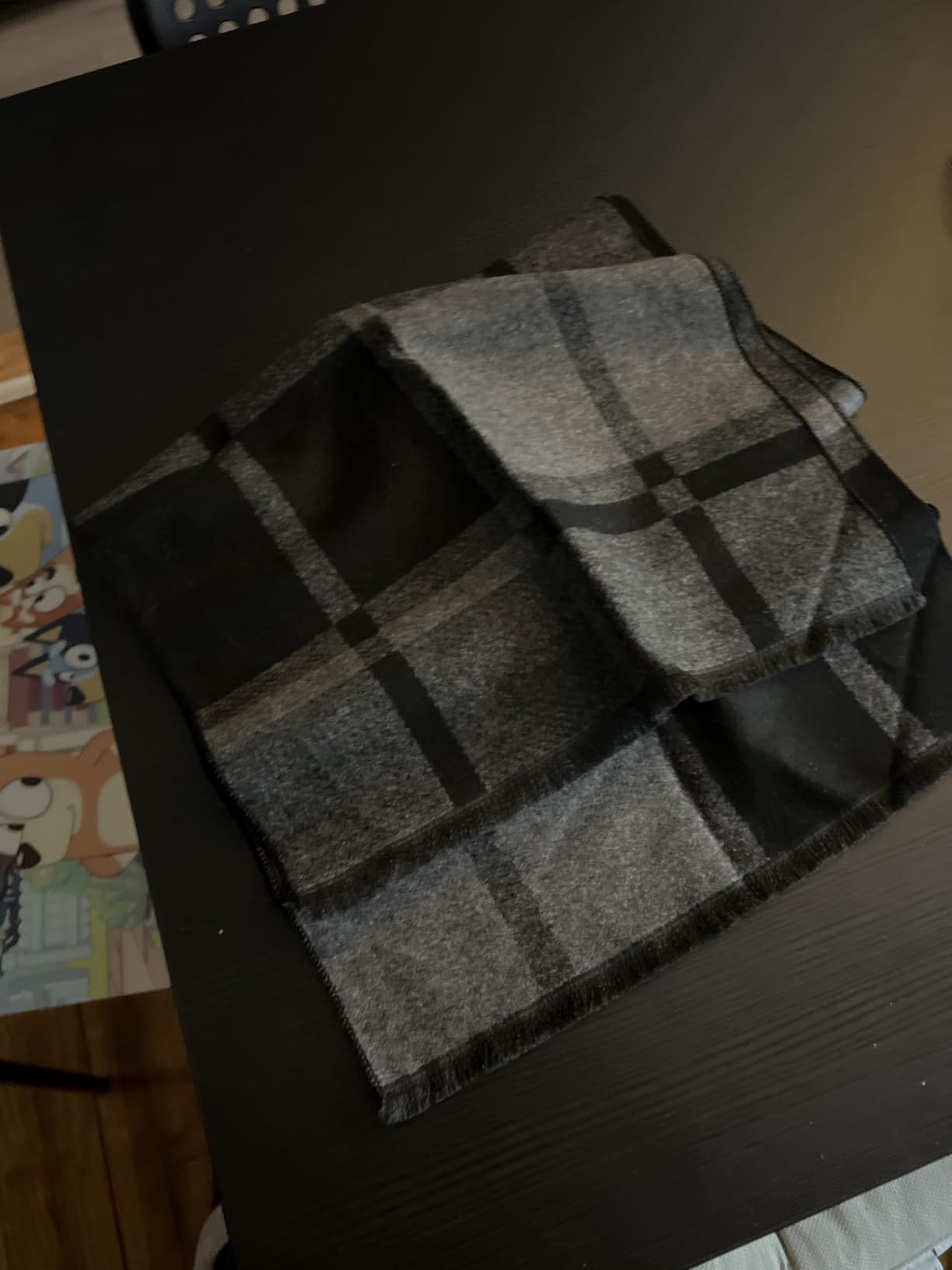 American Trends Winter Scarf for Men, Soft Warm Long Plaid Tassel Scarf customer photo 1