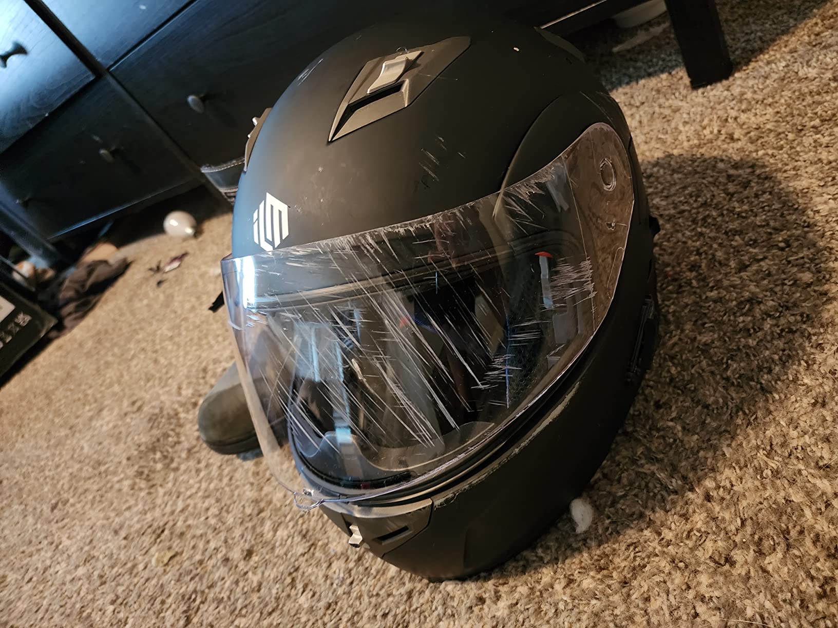 ILM Bluetooth Integrated Modular Motorcycle Helmet 953/953Pro/953Max | DOT-Certified, Bluetooth 5.0, 8hr Talk Time, Intercom 1680ft, Stereo Speakers, Washable Liner, DSP Noise Cancel customer photo 1