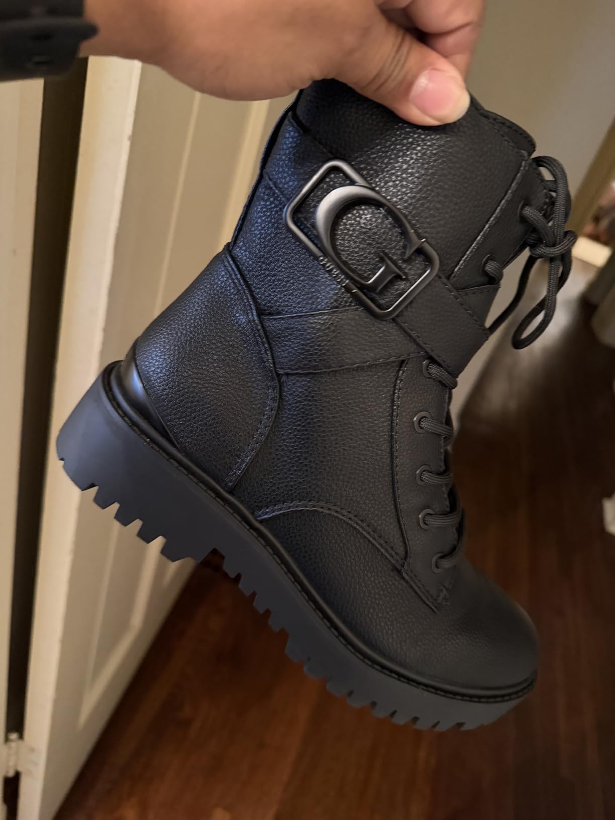 GUESS Women's Orana Combat Boot customer photo 2