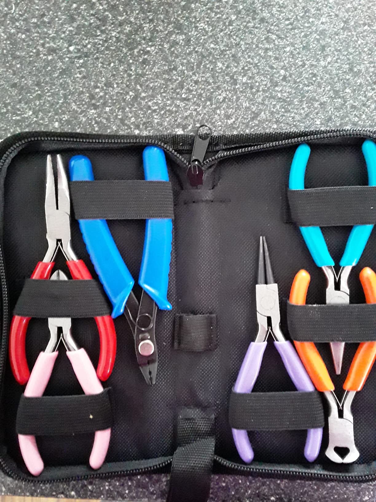 Acejoz Jewelry Making Tools Kit: 6pc Set, Including Needle Round Nose, Wire Cutters, Crimper & End Nippers for Beading & Craft customer photo 2