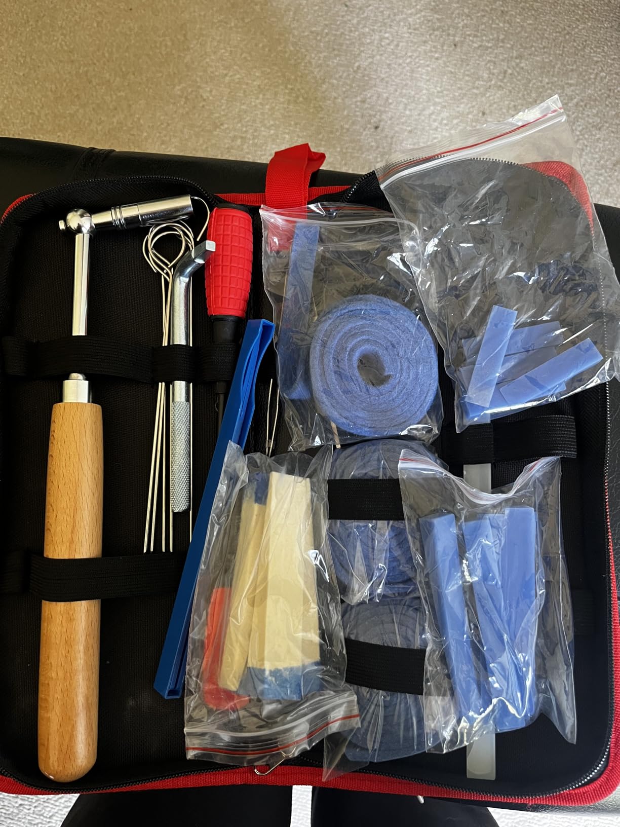 CONCHACIELO Professional Piano Tuning Kit: Universal Piano Tuning Tools Kit Set with Portable Case, Tuning Wrench, Wrench Fastener, Tuning Mute for Tuning Beginner, Professional Tuner customer photo 1