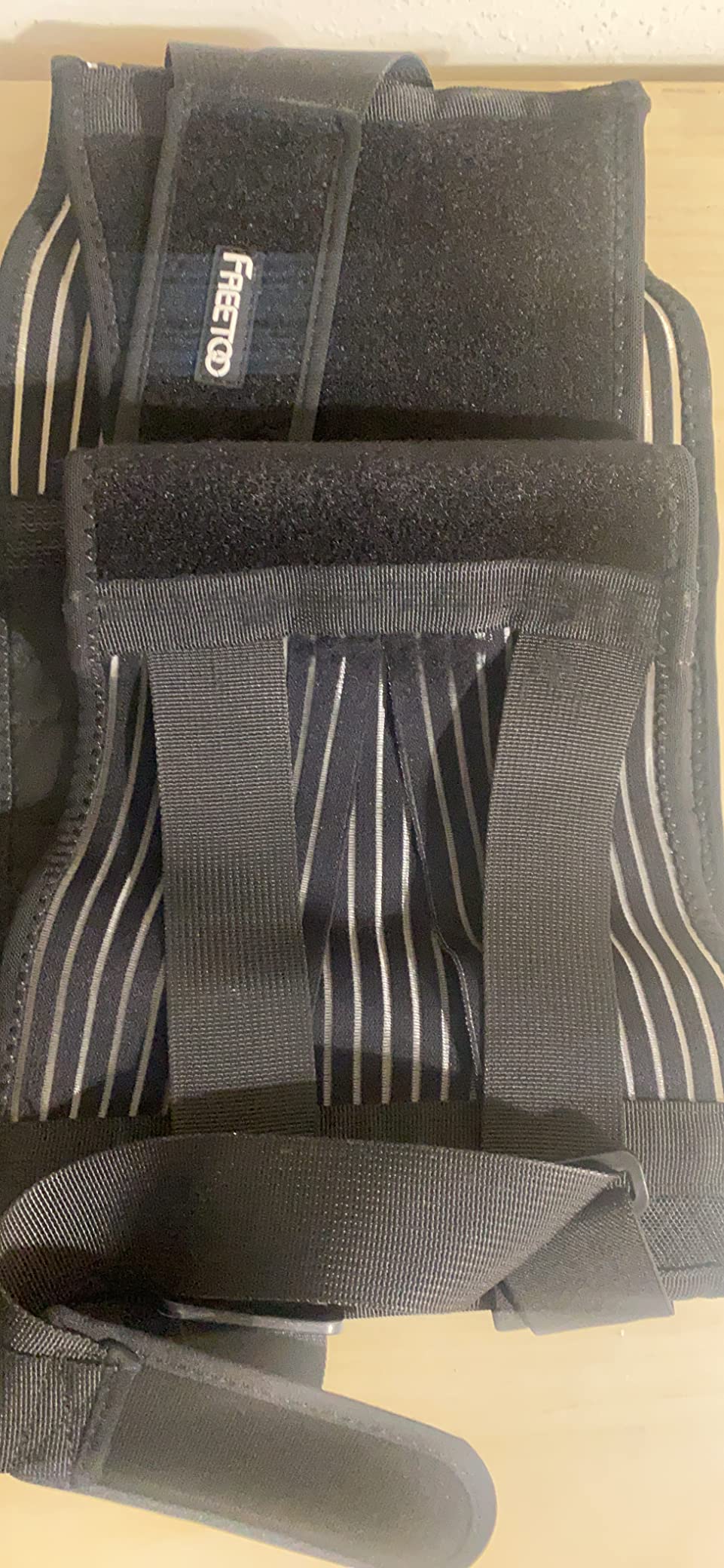 FREETOO Back Braces for Lower Back Pain Relief with 6 Stays, Breathable Back Support Belt for Men/Women for work, Anti-skid lumbar support belt with 16-hole Mesh for sciatica(L) customer photo 2