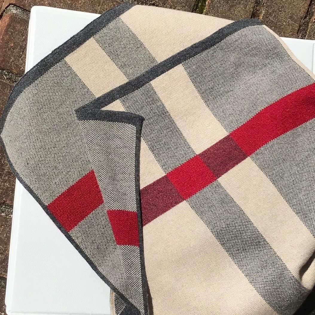 Lallier Men's Merino Wool Scarf, Long Winter Neckwear with Gift Box customer photo 2