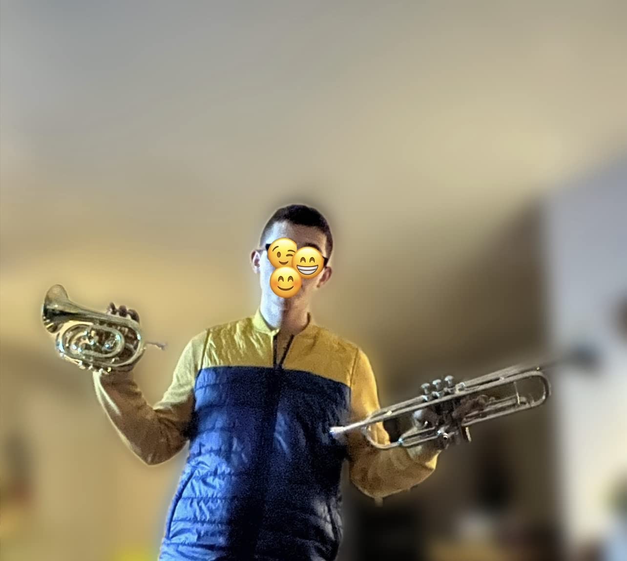 Ashthorpe Bb Brass Pocket Trumpet with Gold Lacquer Finish - Includes Case, Mouthpiece, Gloves, Cleaning Cloth, Valve Oil customer photo 1