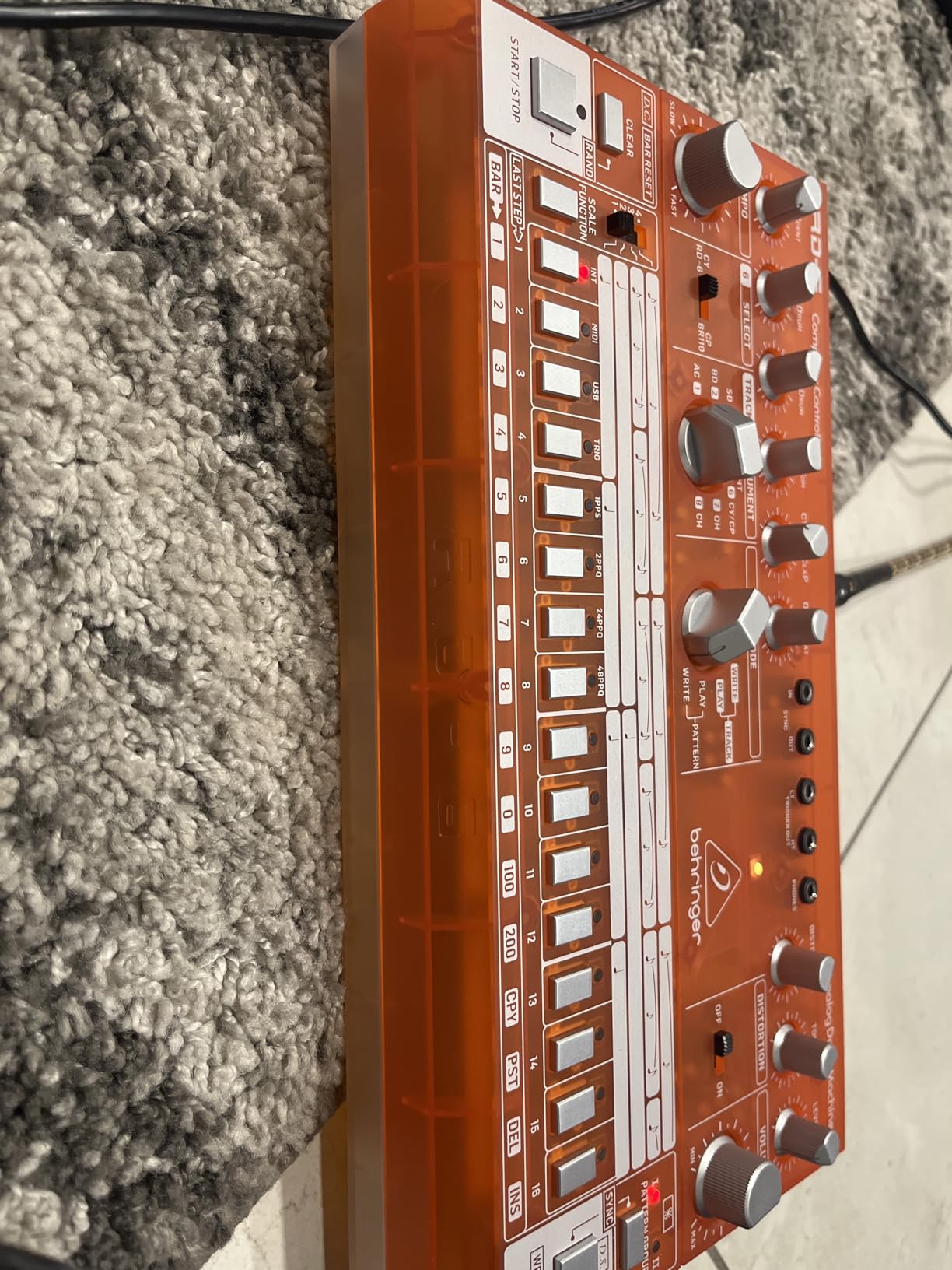 Behringer RHYTHM DESIGNER RD-6-TG Analog Drum Machine with 8 Drum Sounds, 64 Step Sequencer and Distortion Effects customer photo 1