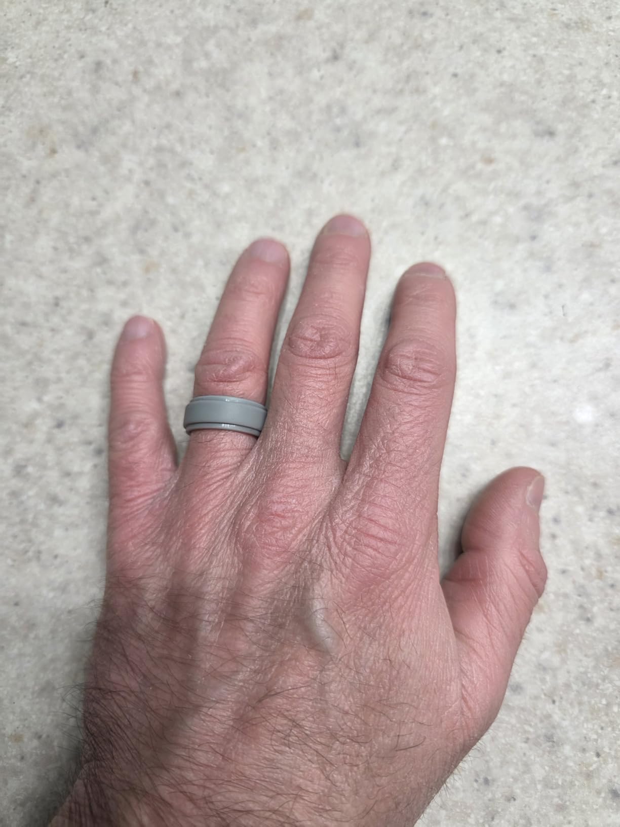 Men's Silicone Wedding Rings, 8.5mm Wide 2mm Thick, 1 to 7 Multipack customer photo 1