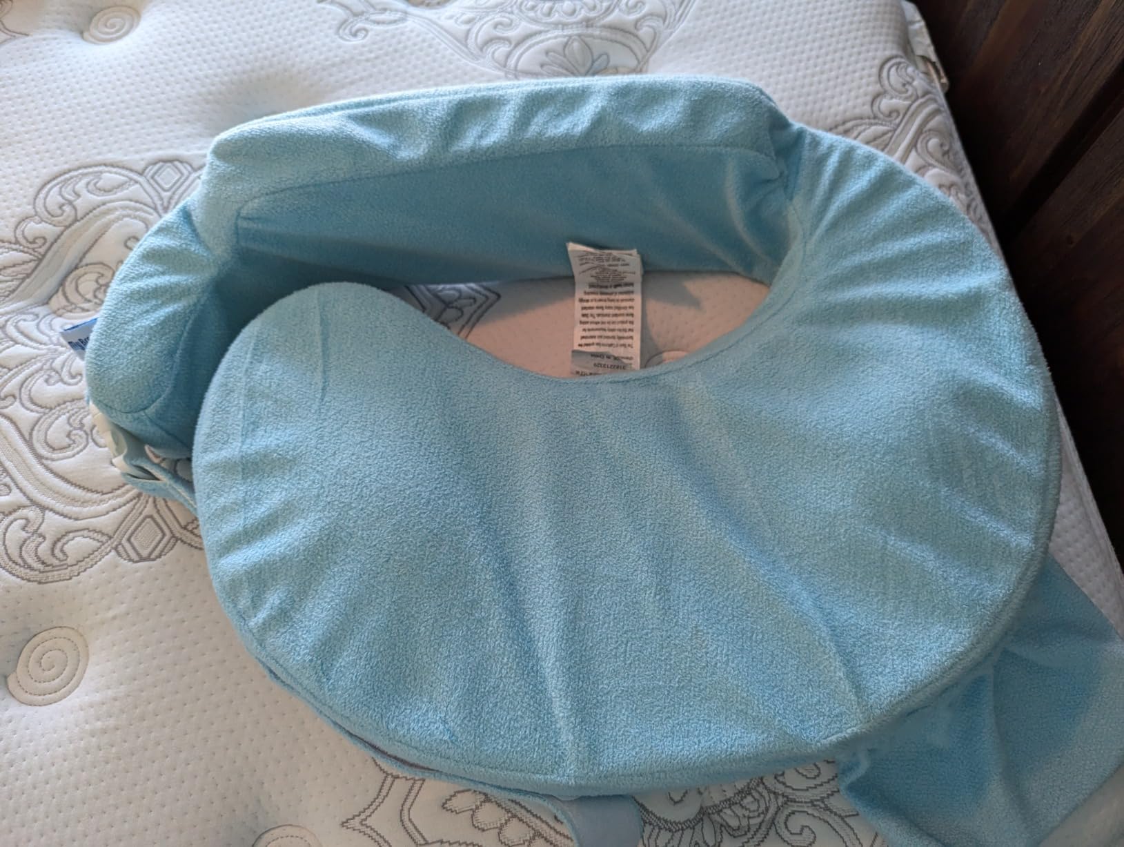 My Brest Friend Nursing Pillow - Deluxe - Enhanced Comfort w/ Slipcover - Ergonomic Breastfeeding Pillow For Ultimate Support For Mom & Baby - Adjustable Pillow W/ Handy Side Pocket, Soft Rose customer photo 2