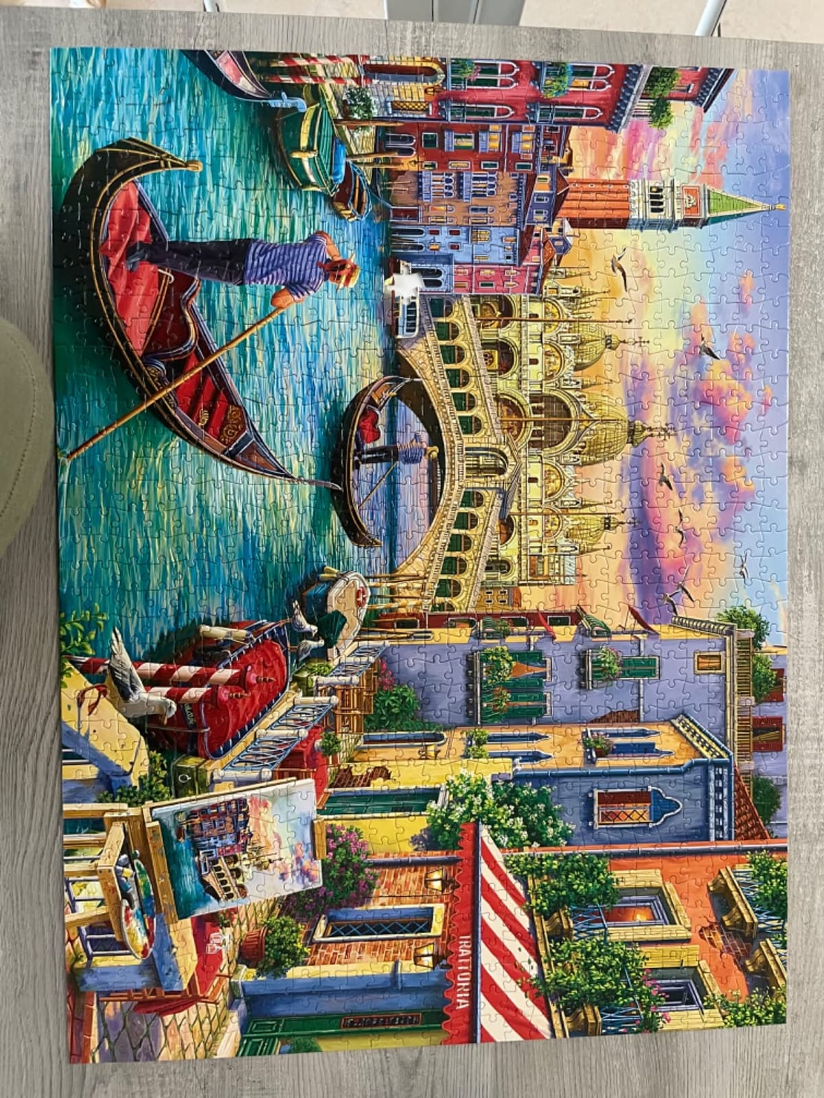 Buffalo Games - Sights of Venice - 1000 Piece Jigsaw Puzzle for Adults | Art by Image World, Made in USA, Recycled Board, Finished Size 26.6 x 19 in, Includes Poster, Frameable Art, Giftable customer photo 2