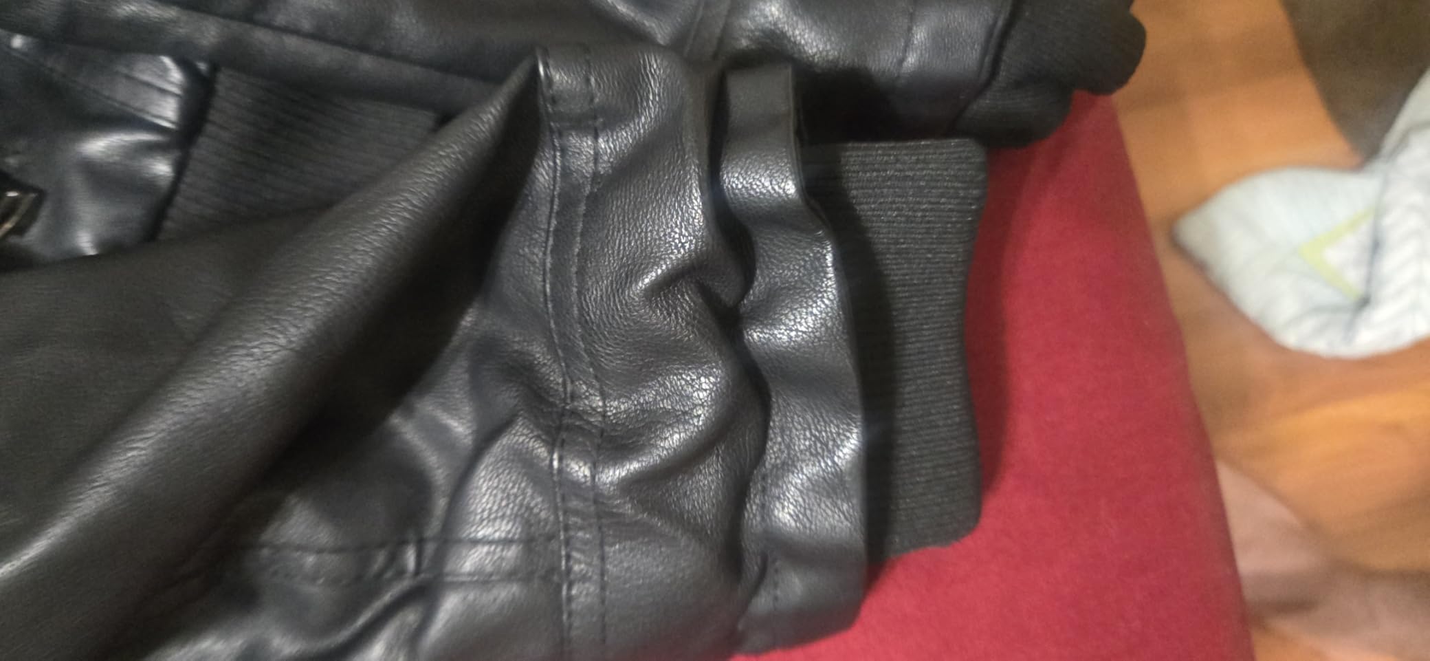 CREATMO US Men's Faux Leather Jacket Motorcycle Jacket Waterproof Windproof PU Moto Vintage Bomber Hoodie with Removable Hood customer photo 2