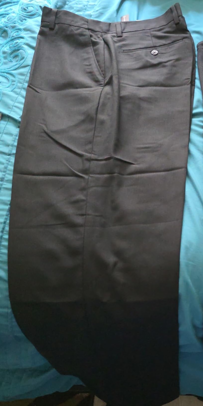 Men's Cozy Hidden Expandable Waist Dress Pants | Premium Stretch Texture Weave Work to Weekend Pants customer photo 1