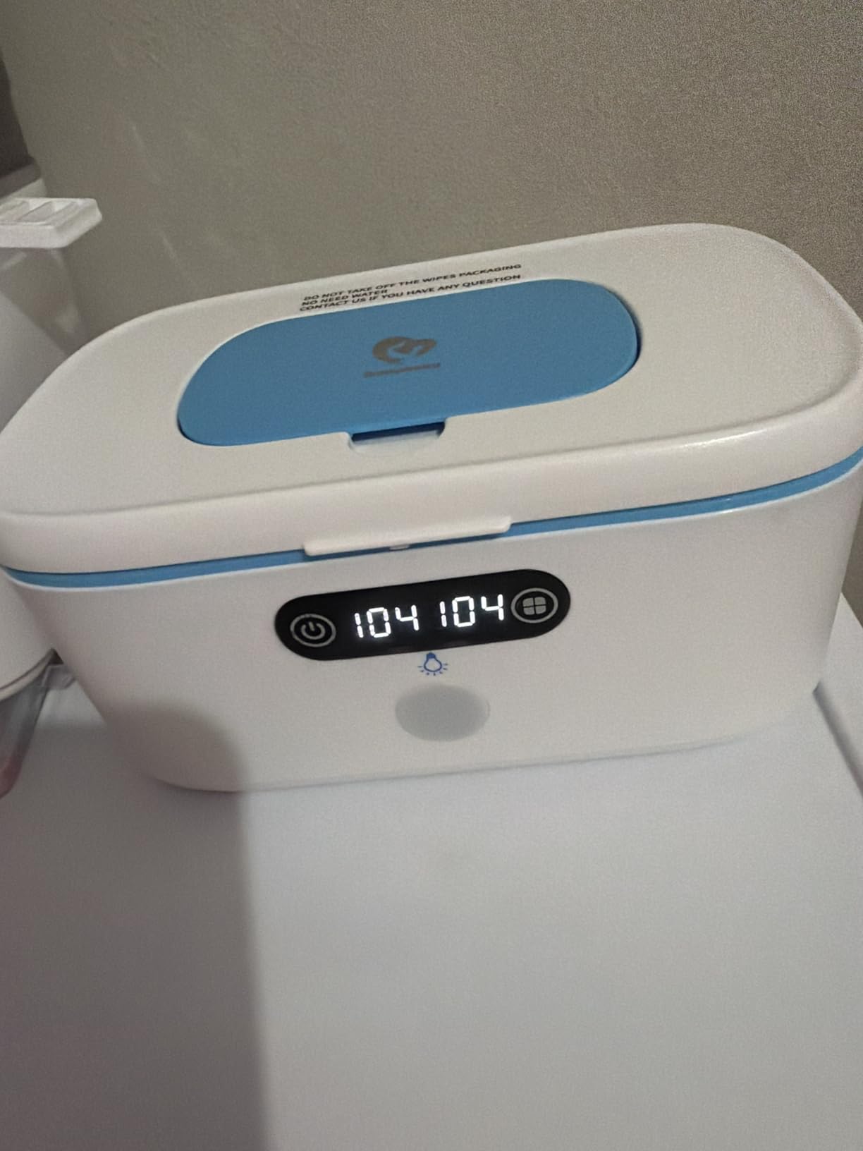 Bellababy Wipe Warmer for Vehicle and Home Use, Baby Wet Wipes Dispenser and Diaper Wipe Warmer with Night Light, Temperature Display, No Need Water and Sponge customer photo 1