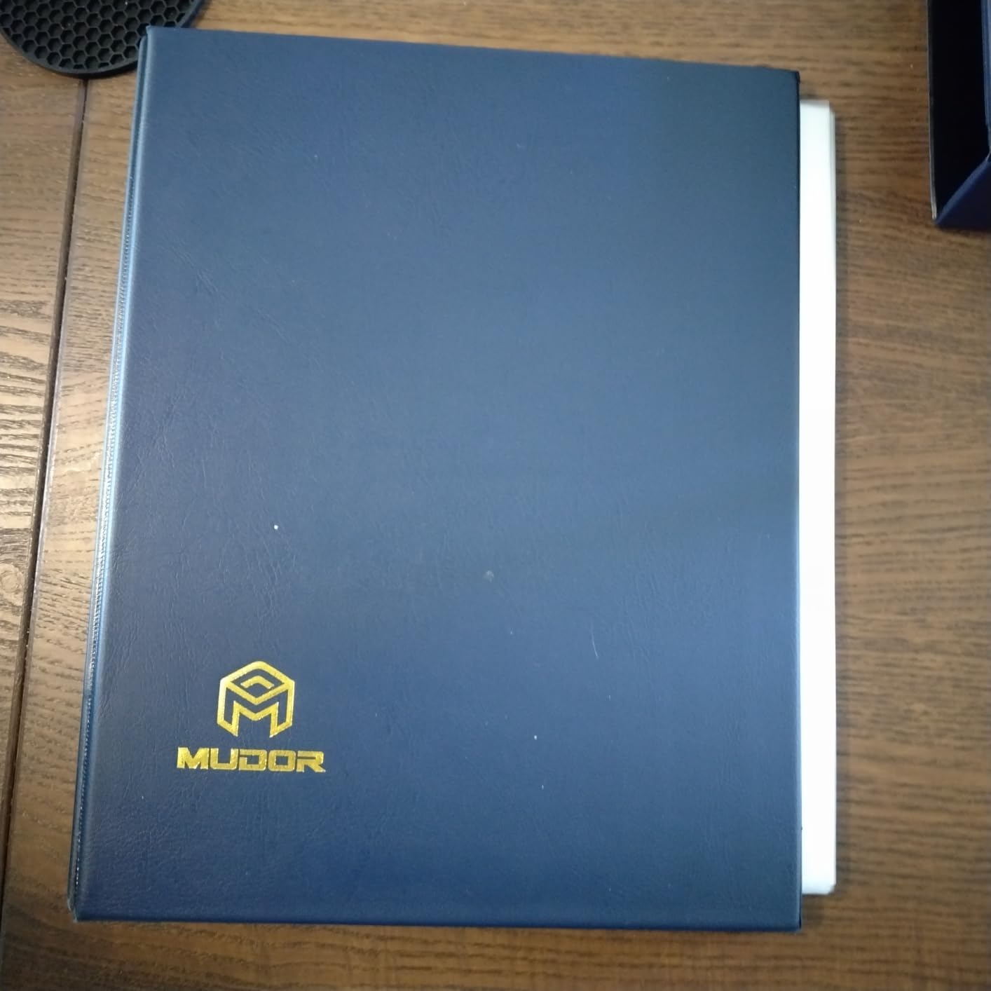MUDOR Stamp Binder with Slipcase, Empty Stamp Collecting Albums, Blue - Stamp Collecting Supplies, Stamp Stockbook for Documents, Coins, Banknotes Collectors customer photo 2