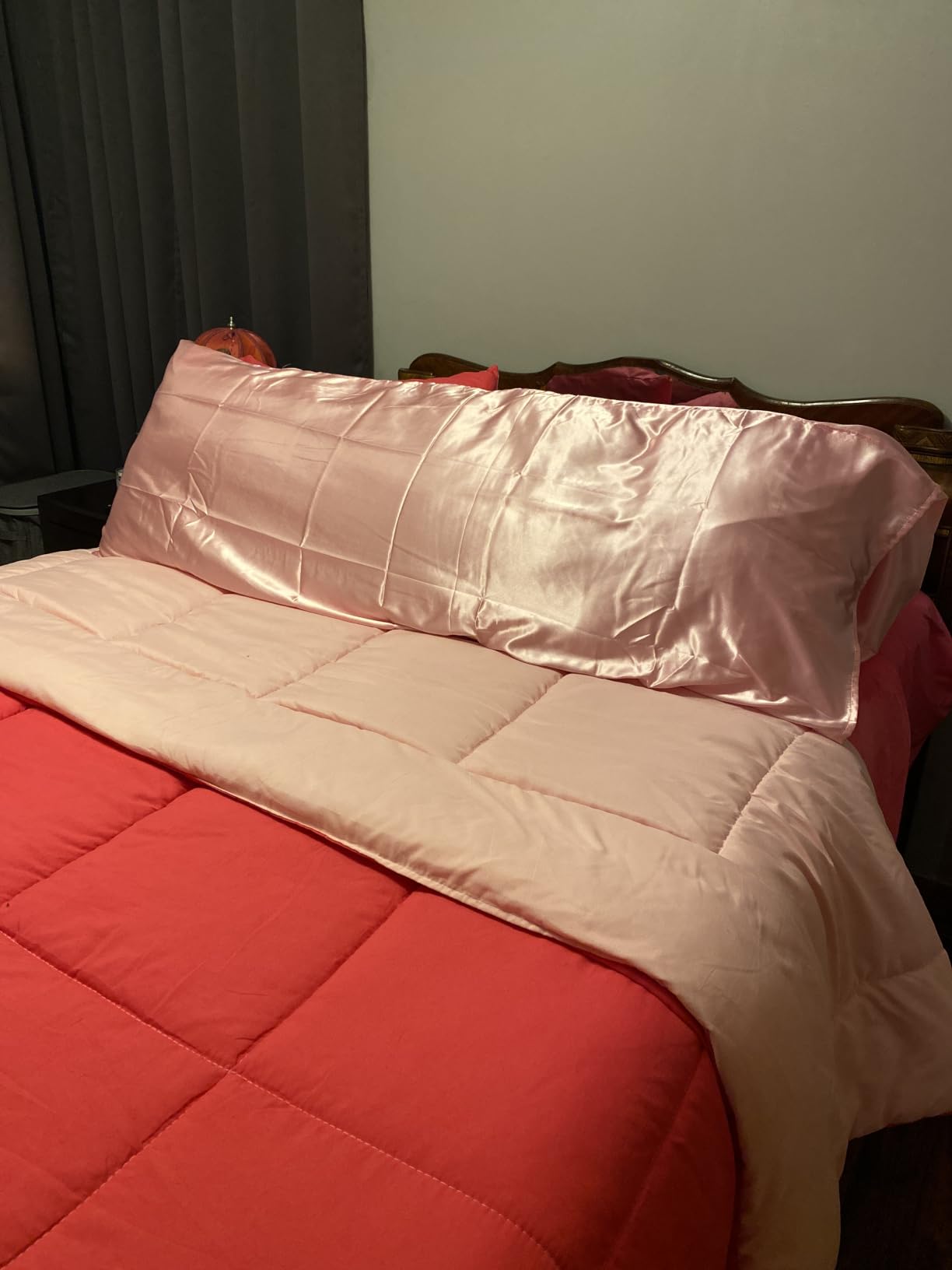 NTBAY Standard Satin Pillowcases, Set of 2, Black | Smooth Silky Microfiber Satin with Envelope Closure, 20 x 26 Inch Pillowcases, Pillow Inserts Not Included customer photo 2