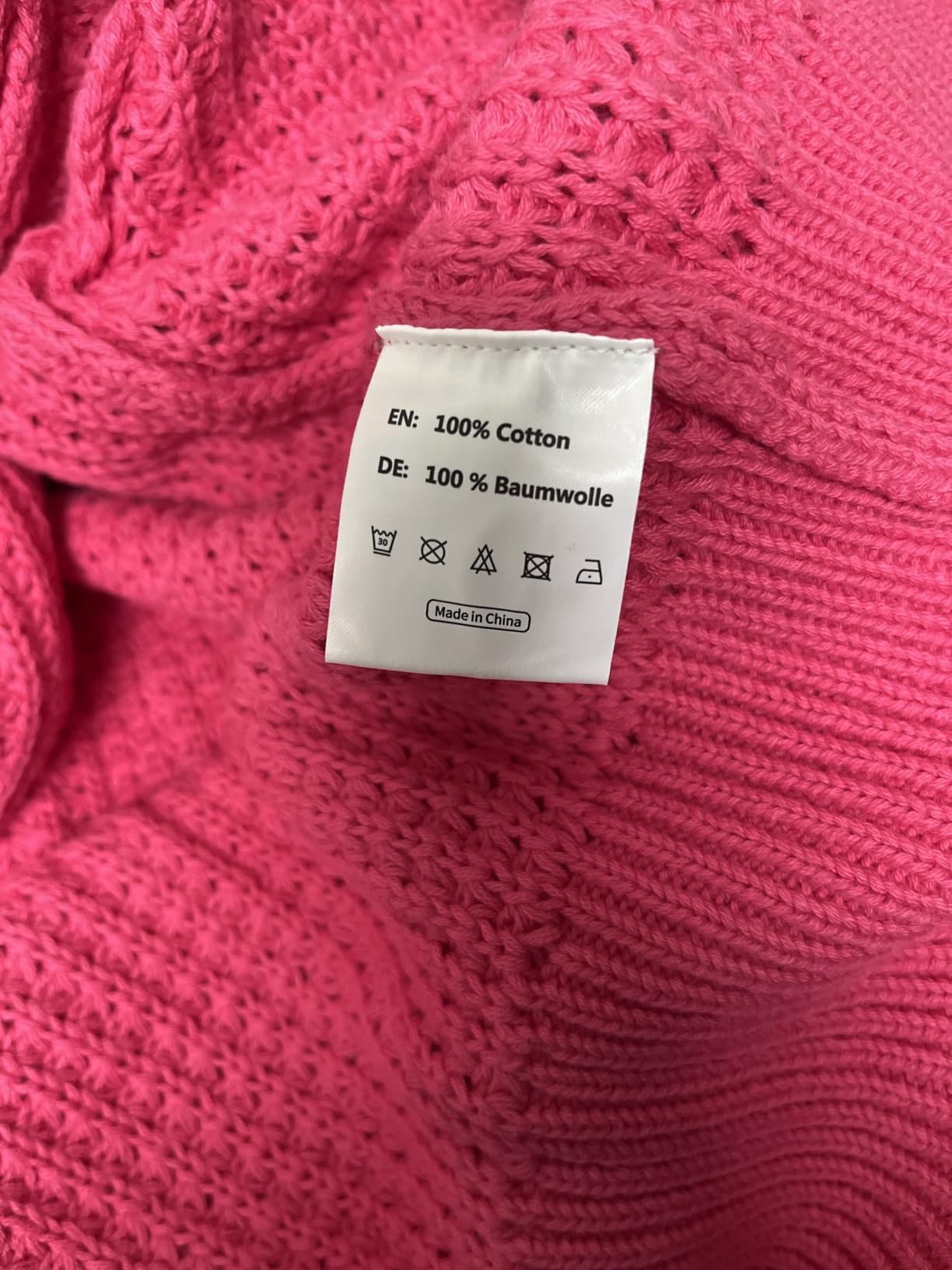 QUALFORT Women's Oversized 100% Cotton Cardigan Sweater customer photo 2